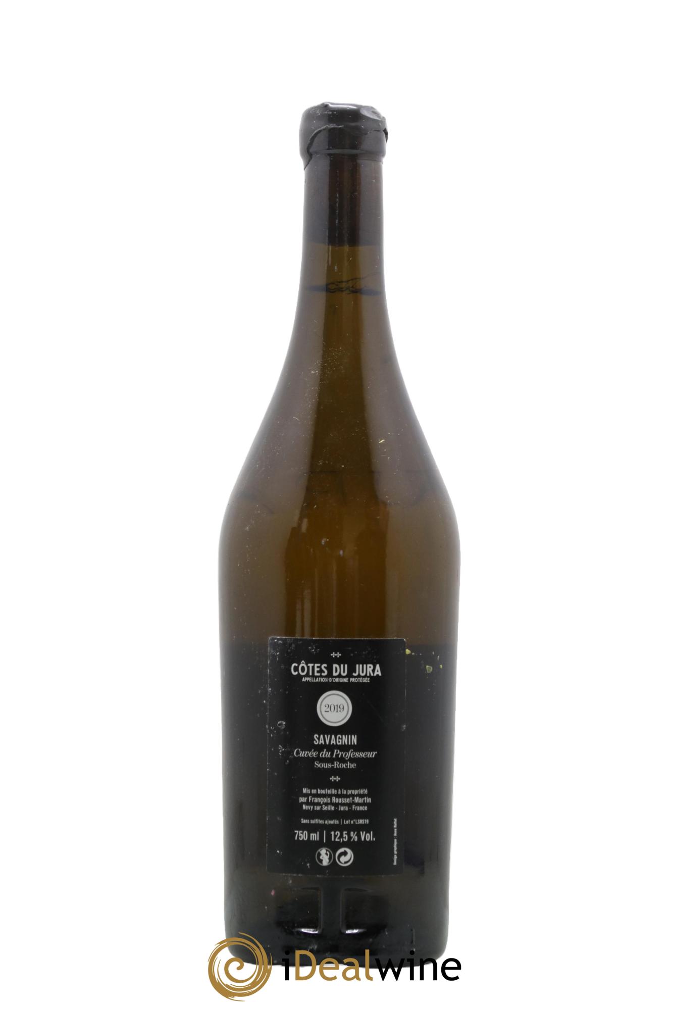 Côtes du Jura Savagnin Cuvée du Professeur François Rousset Martin 2019 - Lot de 1 bouteille - 1