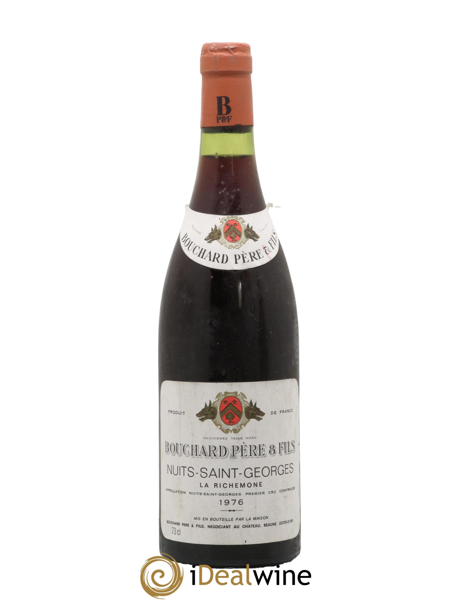 Nuits-Saint-Georges 1er Cru La Richemone Maison Bouchard 1976 - Lot de 1 bouteille - 0