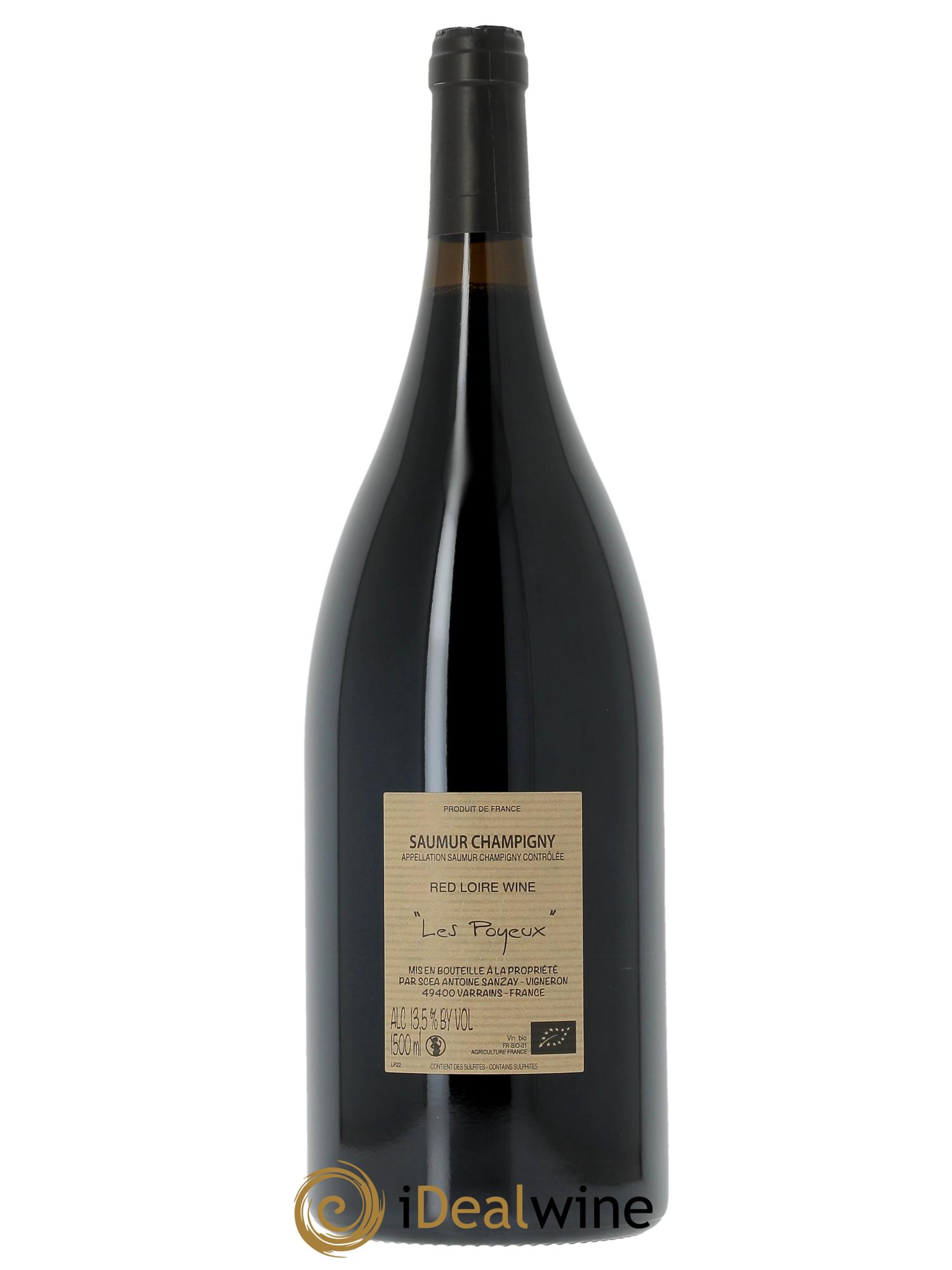 Saumur-Champigny Les Poyeux Antoine Sanzay  2022 - Lot de 1 magnum - 1