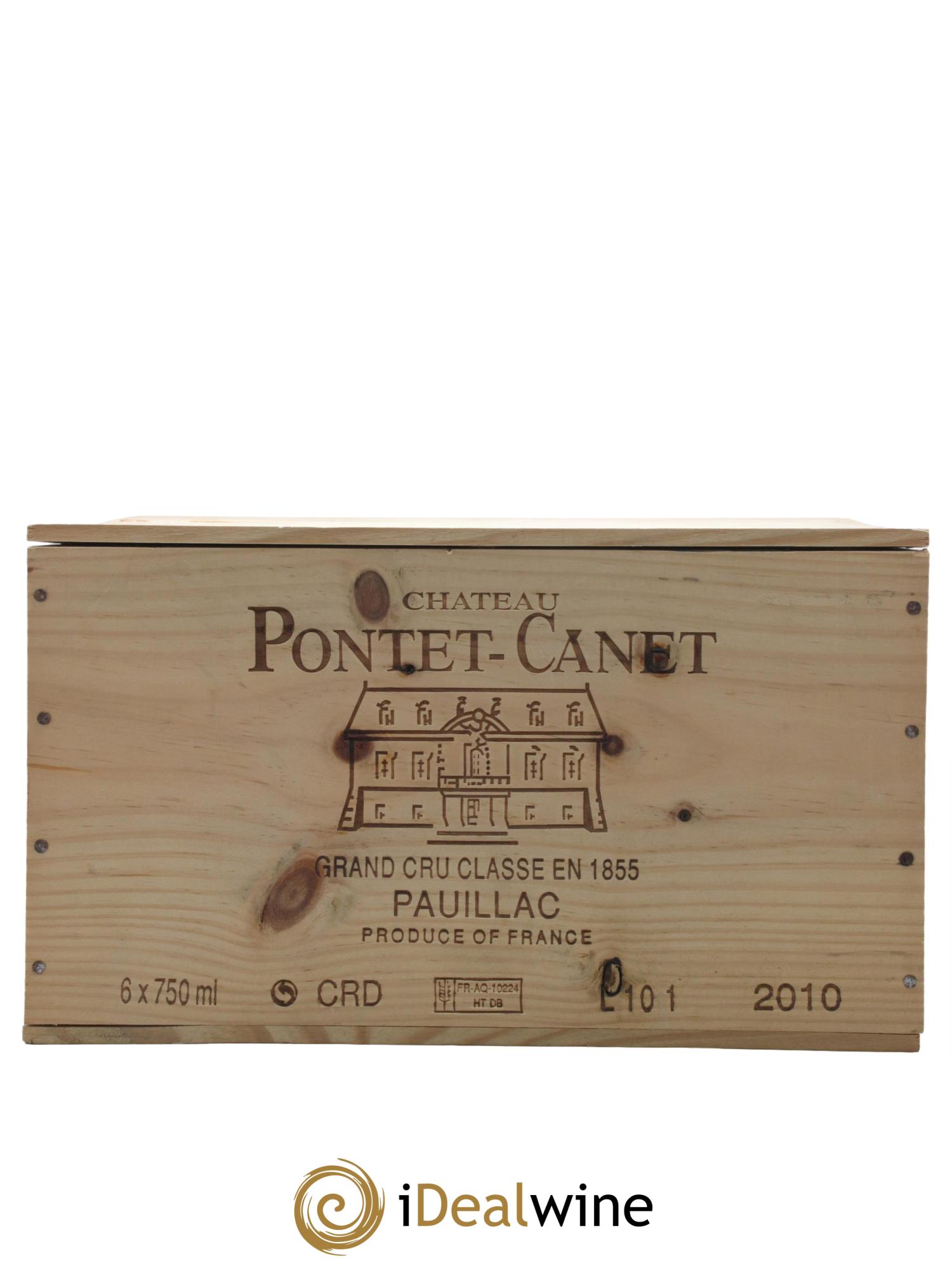 Château Pontet Canet 5ème Grand Cru Classé 2010 - Lot de 6 bouteilles - 5