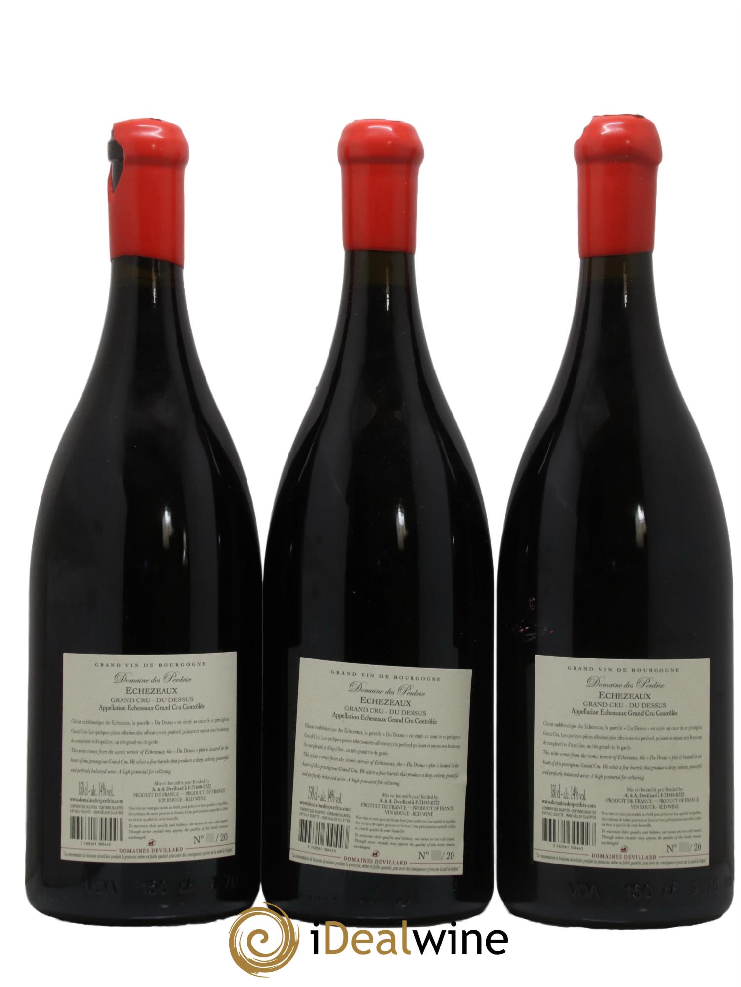 Echezeaux Grand Cru Du dessus Perdrix (Domaine des) 2020 - Lot de 3 magnums - 1