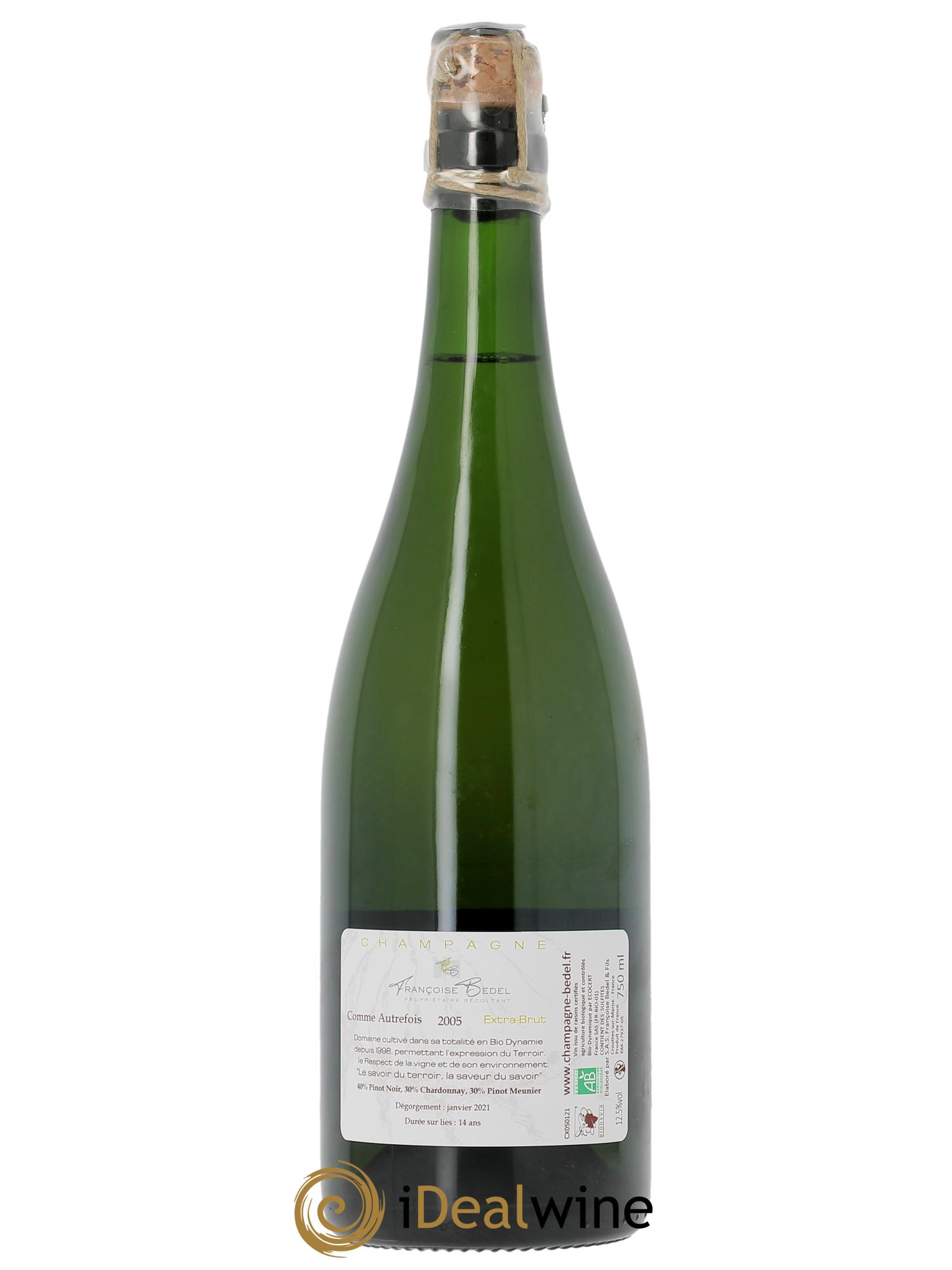 Comme Autrefois Brut Françoise Bedel et Fils  2005 - Posten von 1 Flasche - 1