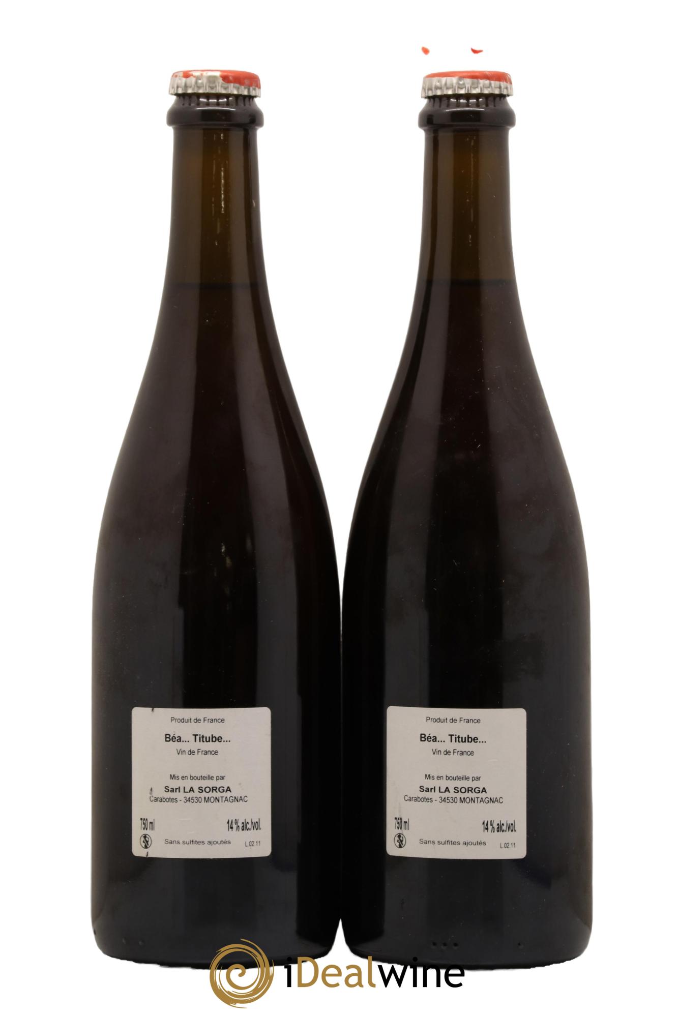 Vin de France Beautitube La Sorga Anthony Tortul 2011 - Lot of 2 bottles - 1