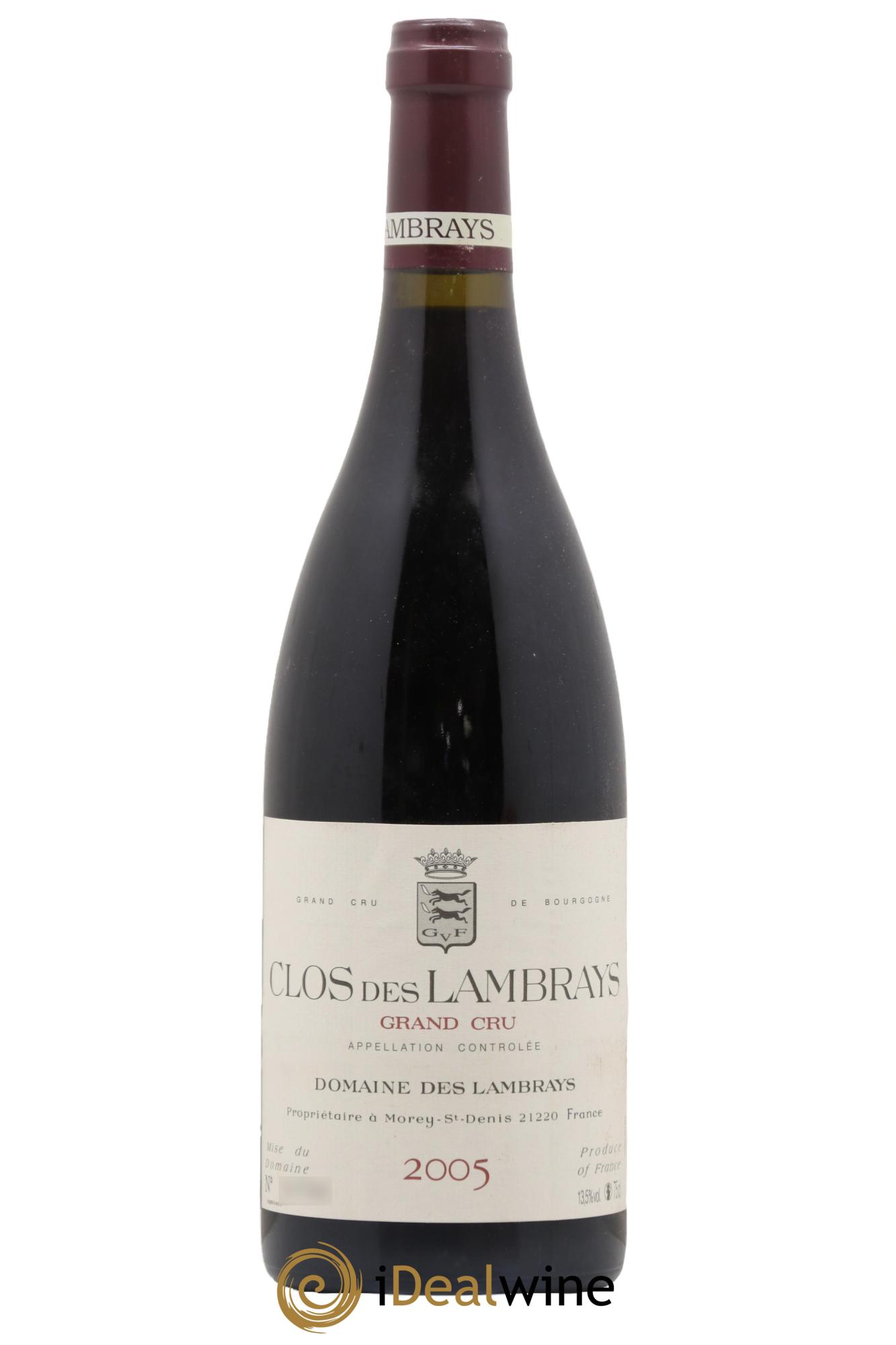 Clos des Lambrays Grand Cru Domaine des Lambrays 2005 - Lot de 1 bouteille - 0