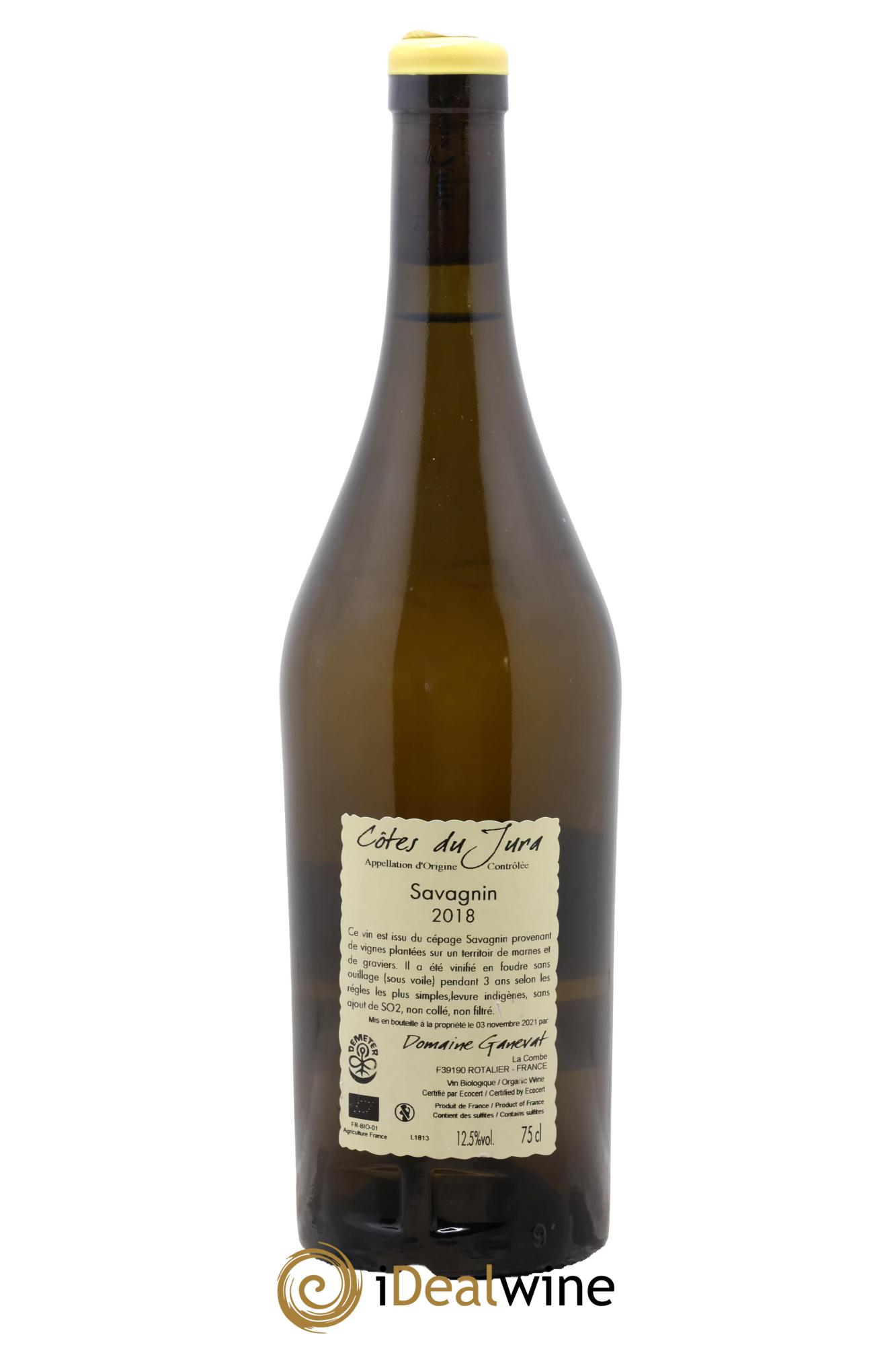 Côtes du Jura Les Grands Teppes Savagnin (sous voile) Jean-François Ganevat (Domaine) 2018 - Posten von 1 Flasche - 1
