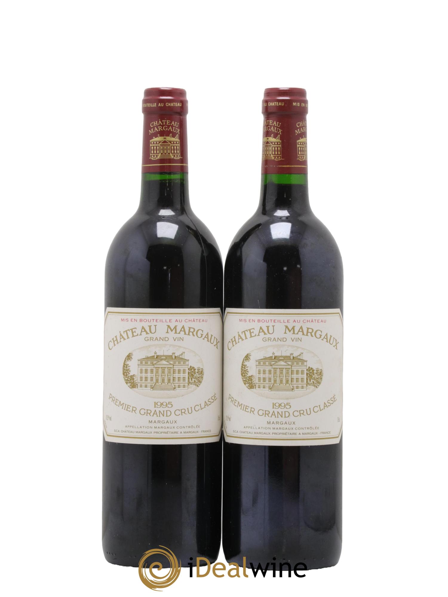 Château Margaux 1er Grand Cru Classé 1995 - Lot de 2 bouteilles - 0
