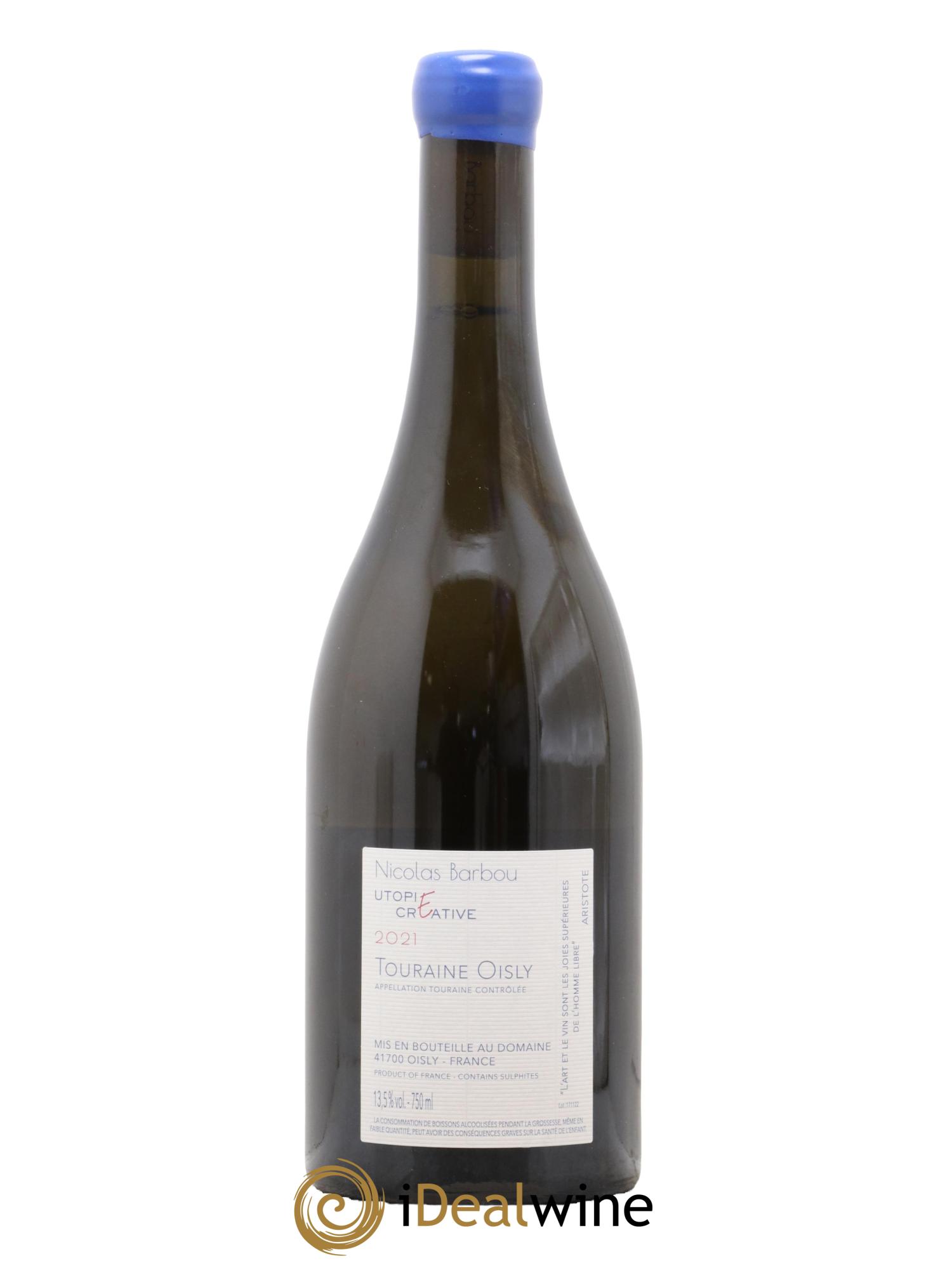 Touraine-Oisly Utopie Créative Nicolas Barbou 2021 - Lot de 1 bouteille - 1