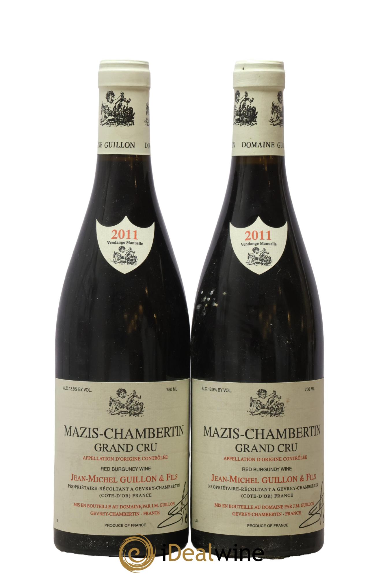 Mazis-Chambertin Grand Cru Jean-Michel Guillon 2011 - Lot de 2 bouteilles - 0