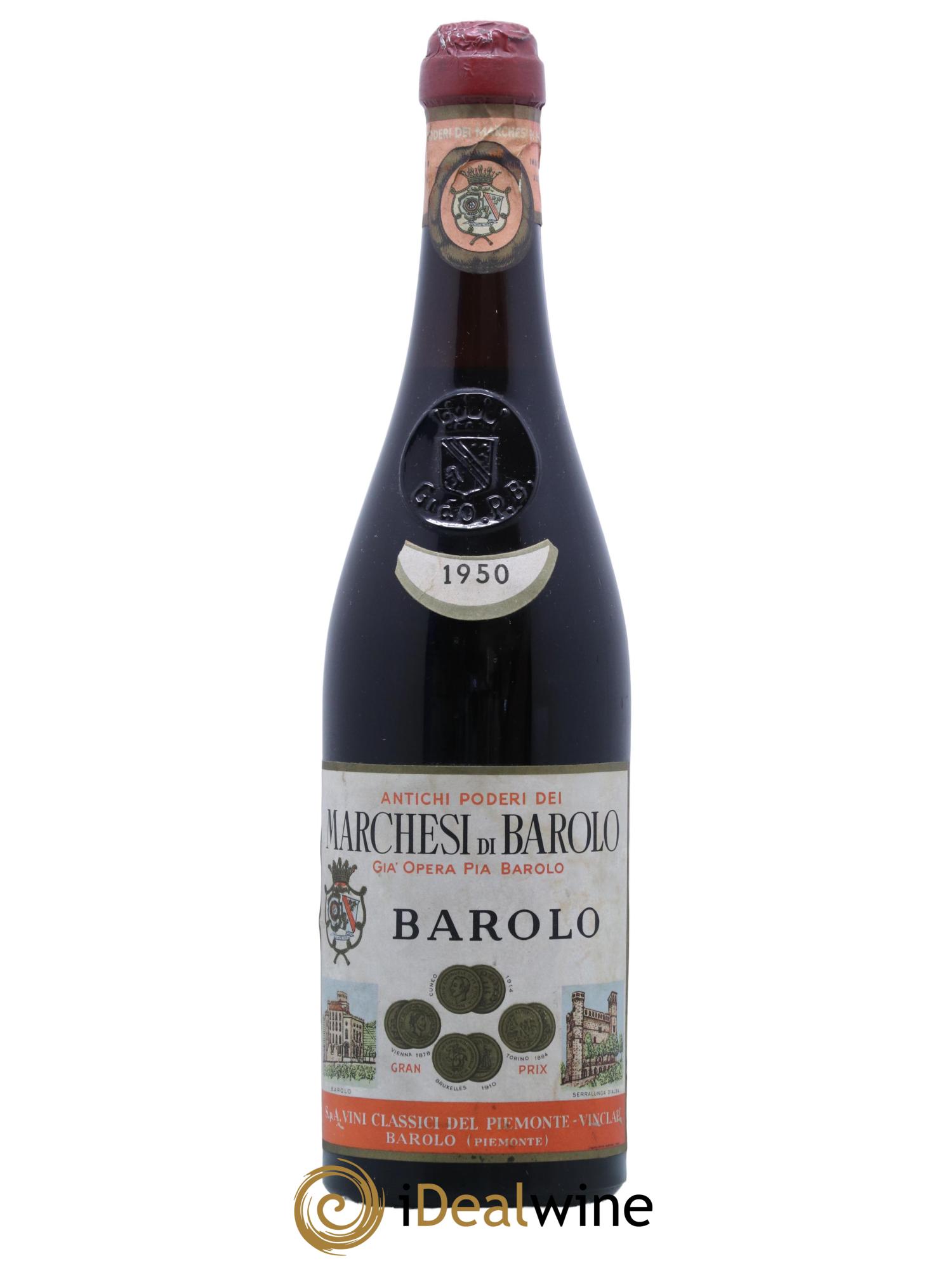 Barolo Marchesi di Barolo 1950 - Lot de 1 bouteille - 0