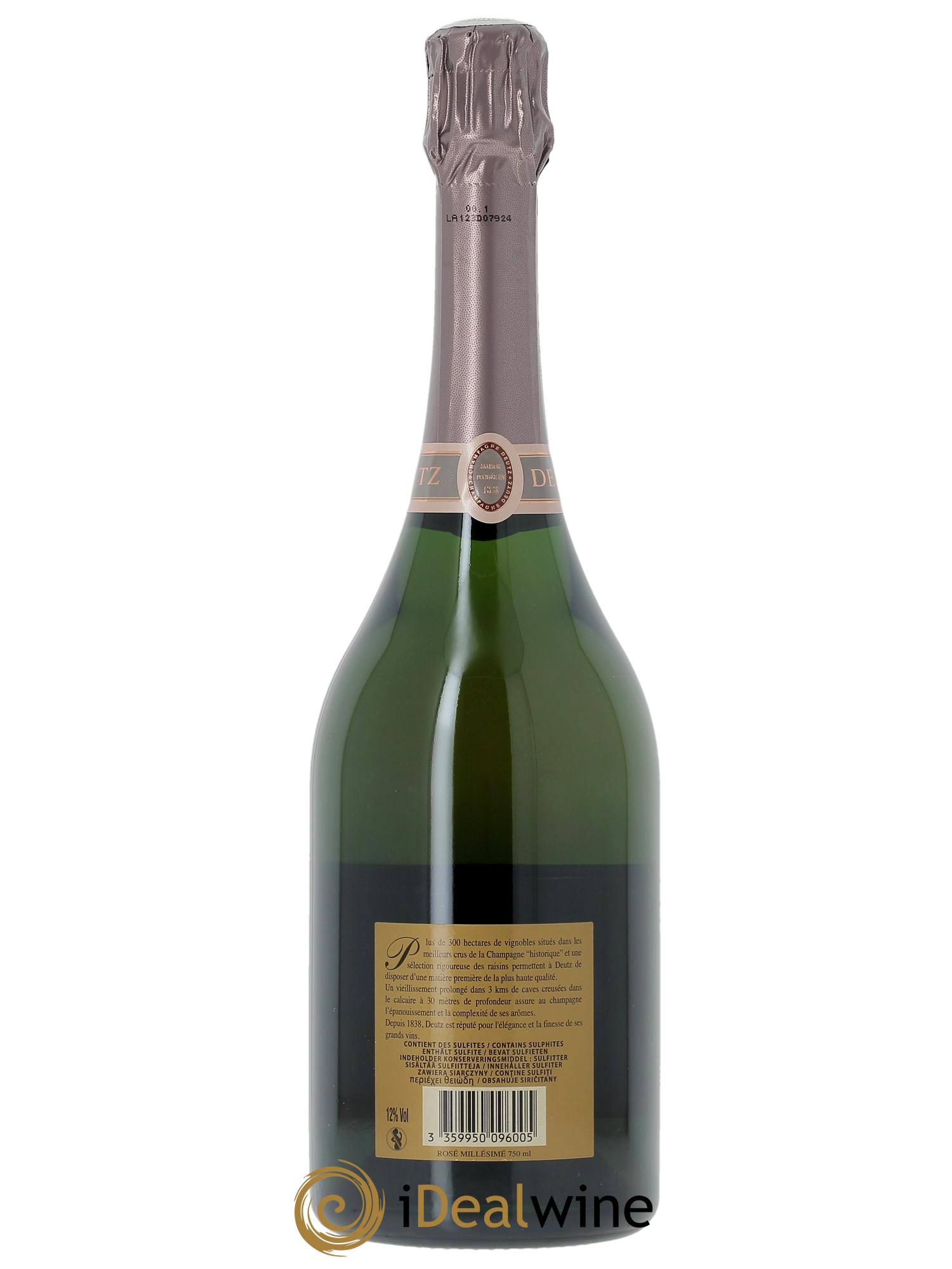 Rosé Millésimé Brut Deutz  2019 - Lot de 1 bouteille - 2