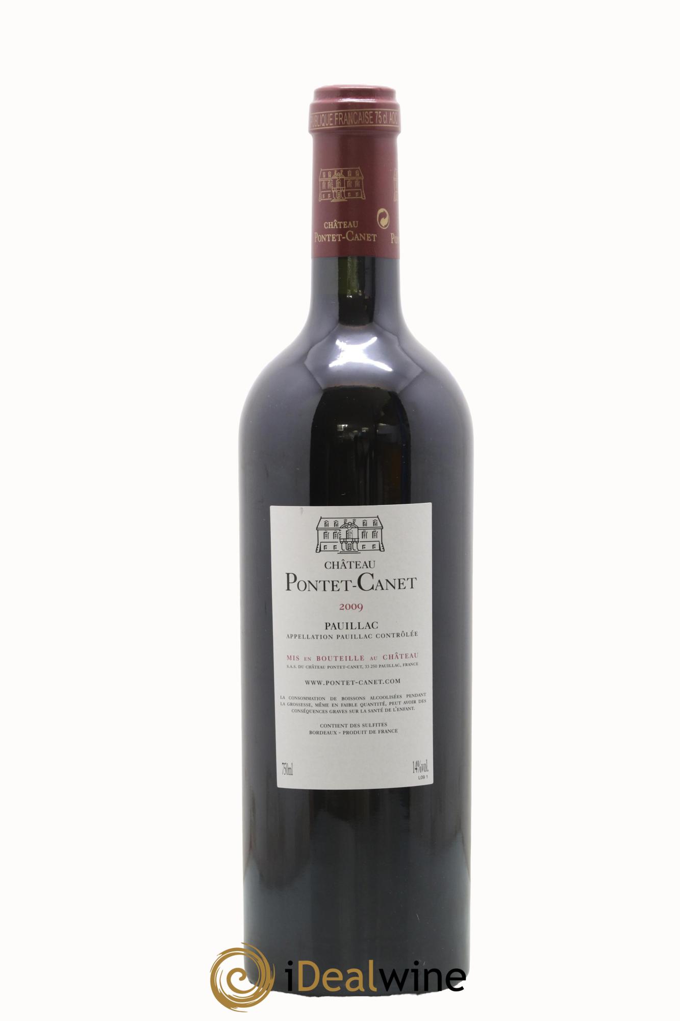 Château Pontet Canet 5ème Grand Cru Classé 2009 - Lot de 1 bouteille - 1