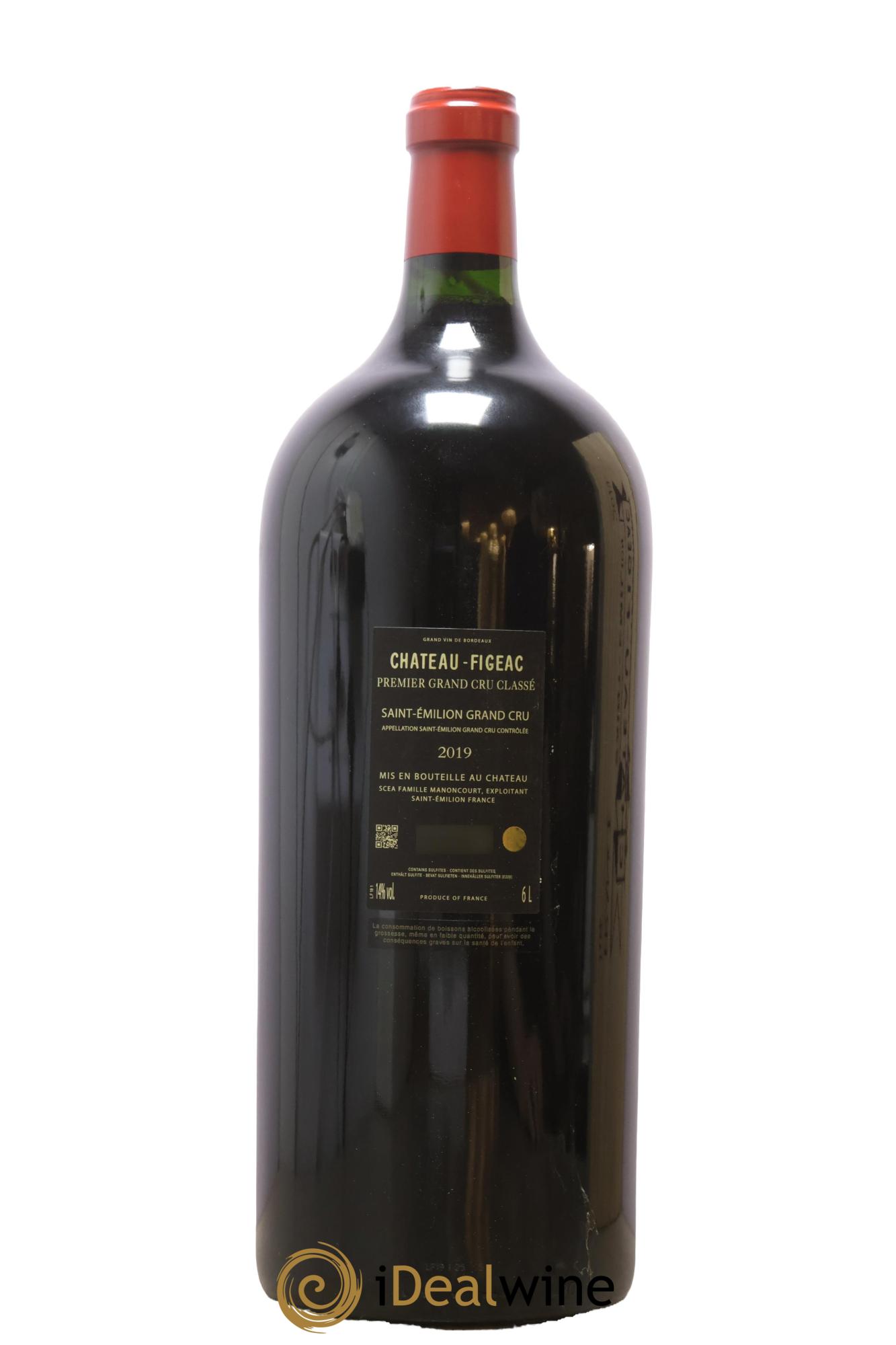 Château Figeac 1er Grand Cru Classé A 2019 - Lot de 1 impériale - 2