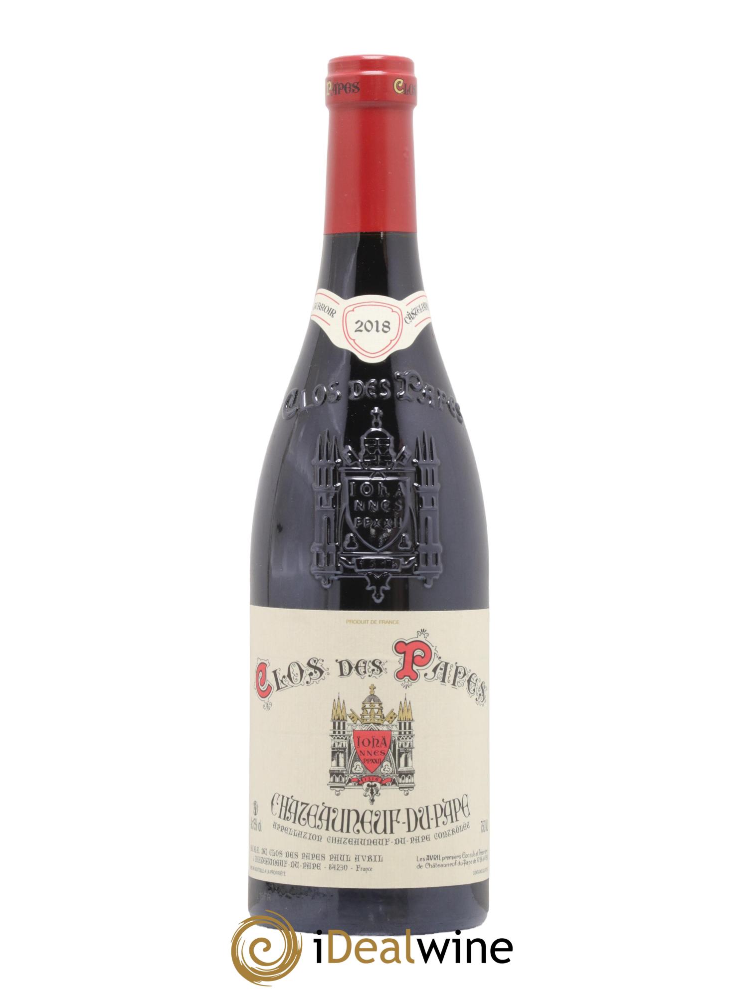 Châteauneuf-du-Pape Clos des Papes - Paul Avril 2018 - Lot de 1 bouteille - 0