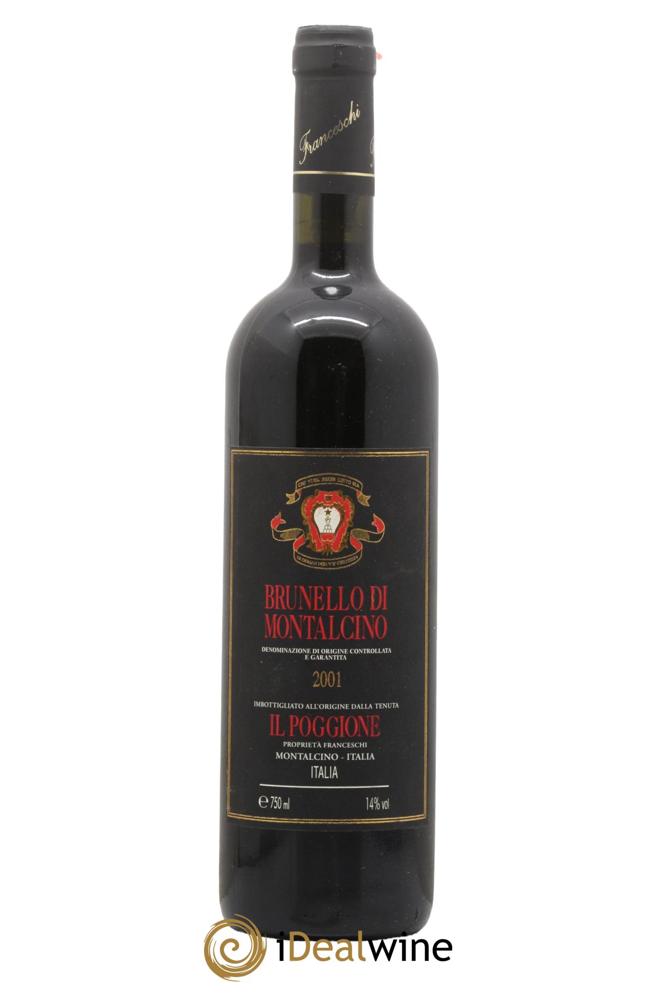 Brunello di Montalcino DOCG Il Poggione Lavinio Franceschi 2001 - Lot de 1 bouteille - 0