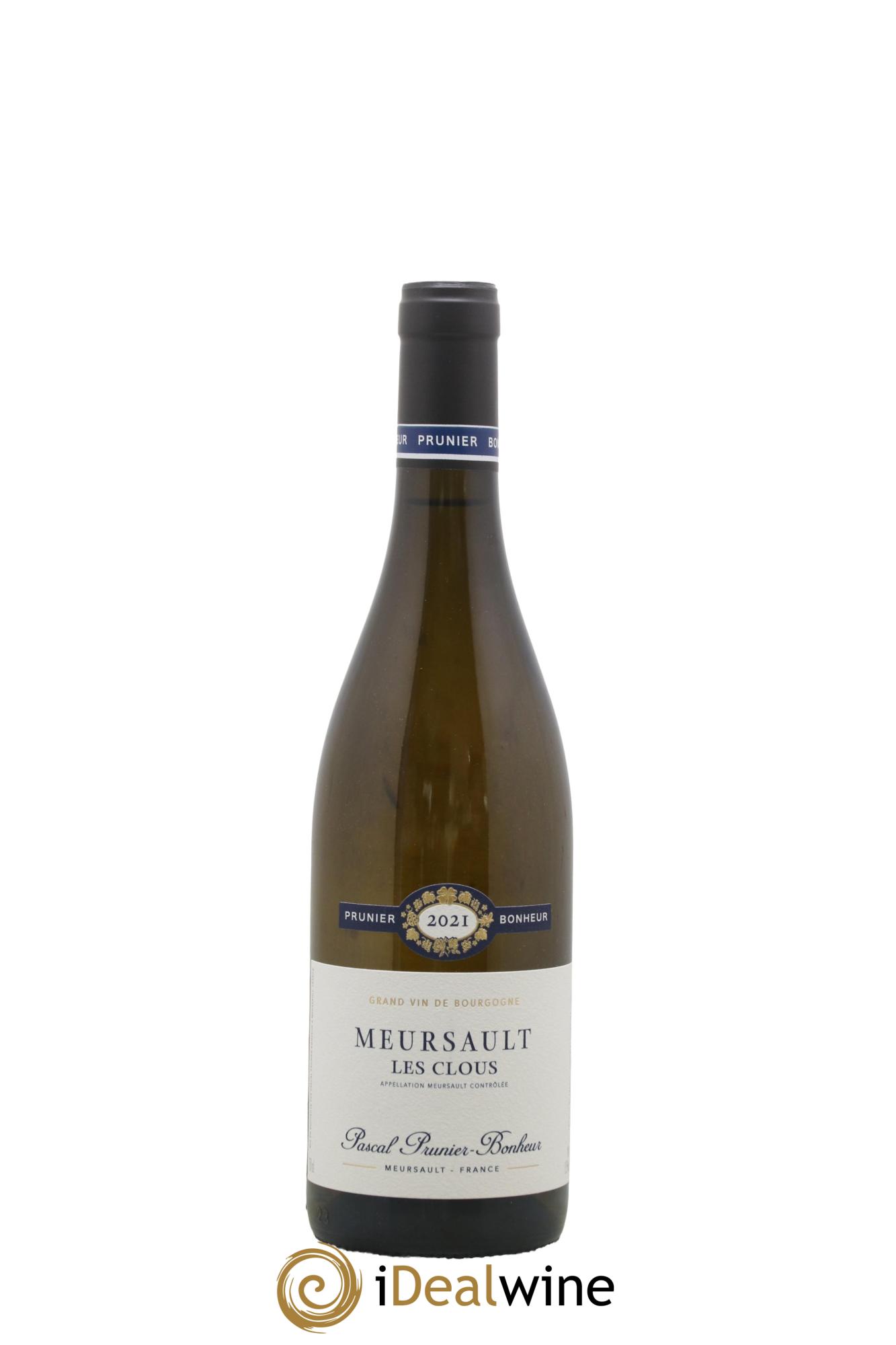 Meursault Les Clous Pascal Prunier-Bonheur  2021 - Lot de 1 bouteille - 0