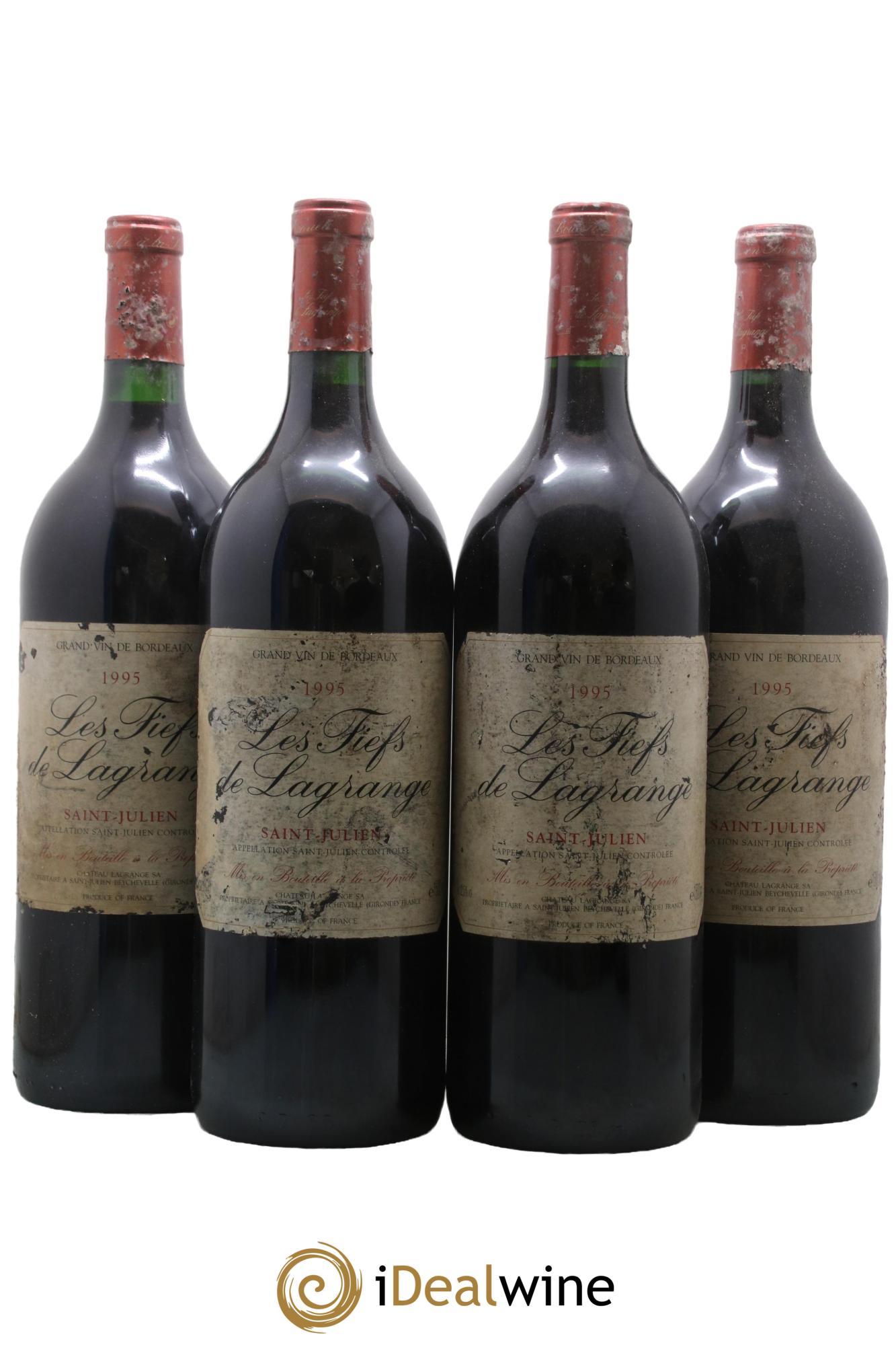 Les Fiefs de Lagrange Second Vin 1995 - Posten von 4 Magnum - 0