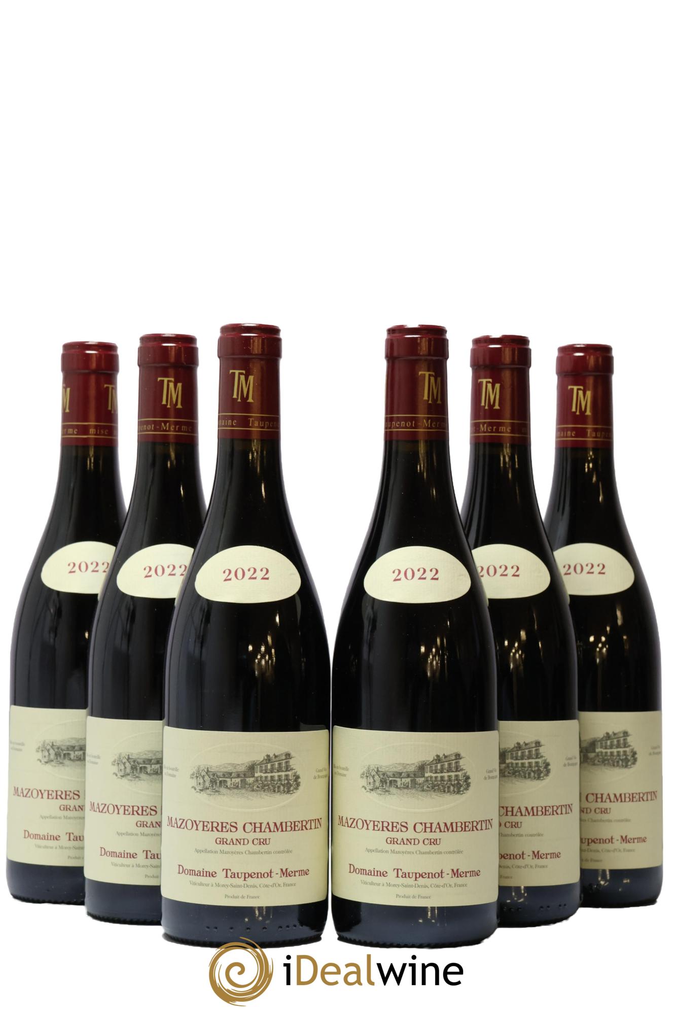 Mazoyères-Chambertin Grand Cru Taupenot-Merme 2022 - Lot de 6 bouteilles - 0
