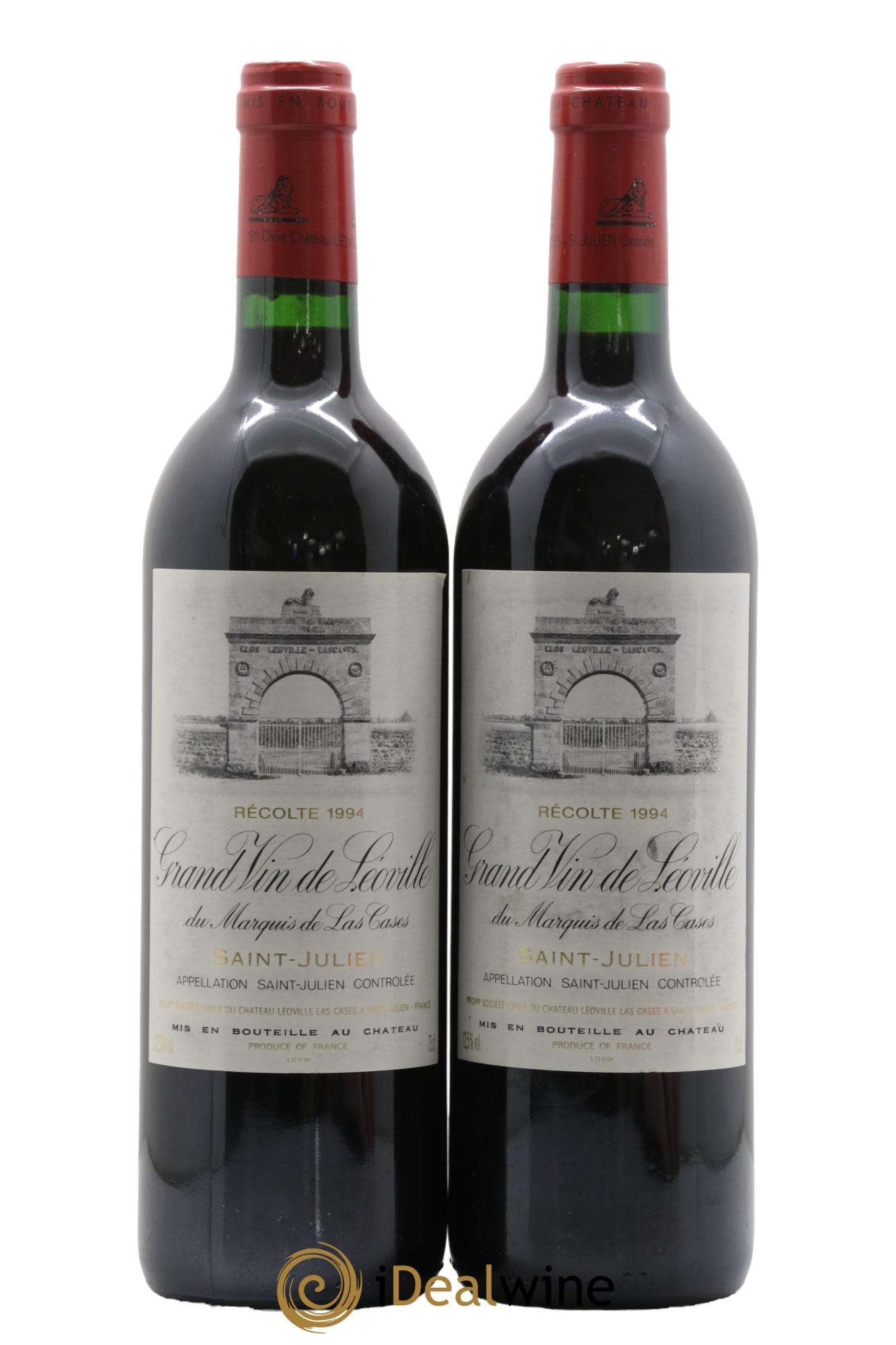 Château Léoville Las Cases 2ème Grand Cru Classé 1994 - Lot of 2 bottles - 0