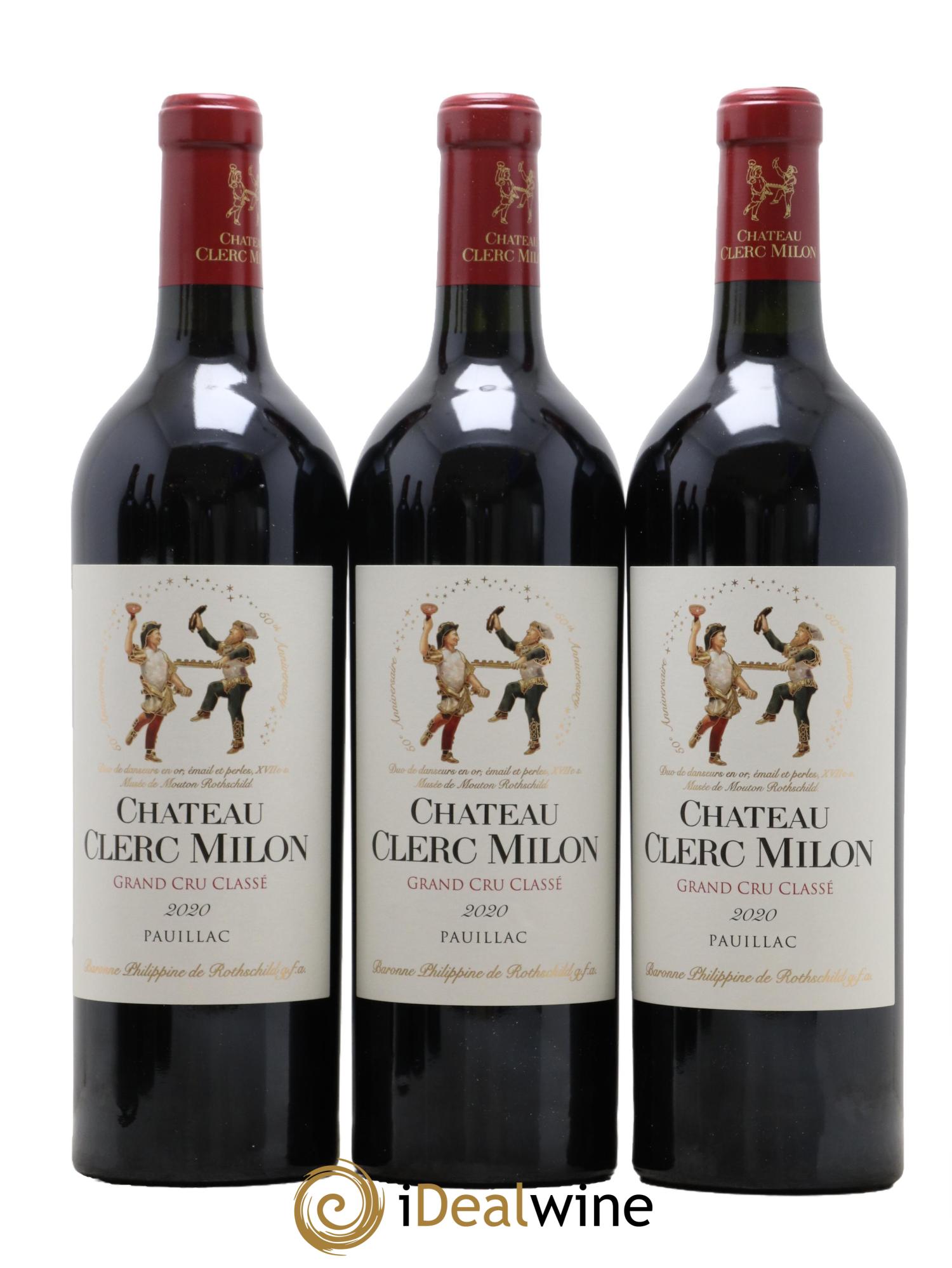 Château Clerc Milon 5ème Grand Cru Classé 2020 - Lot de 6 bouteilles - 1