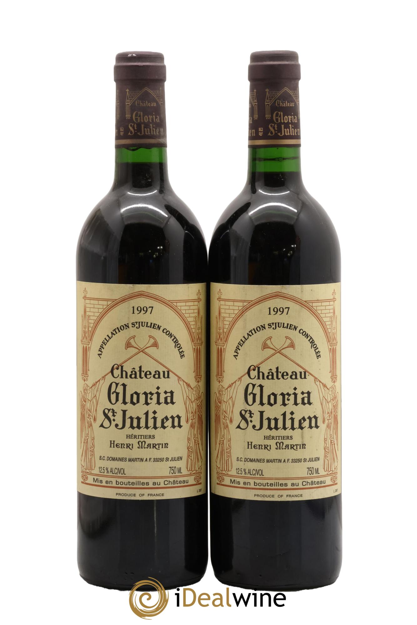 Château Gloria 1997 - Lot de 2 bouteilles - 0