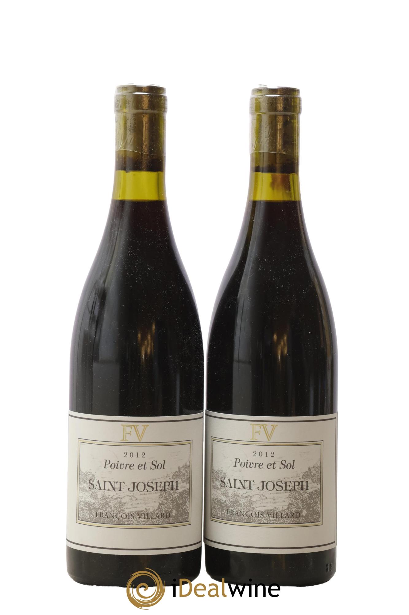 Saint-Joseph Poivre et Sol François Villard 2012 - Lotto di 2 bottiglie - 0