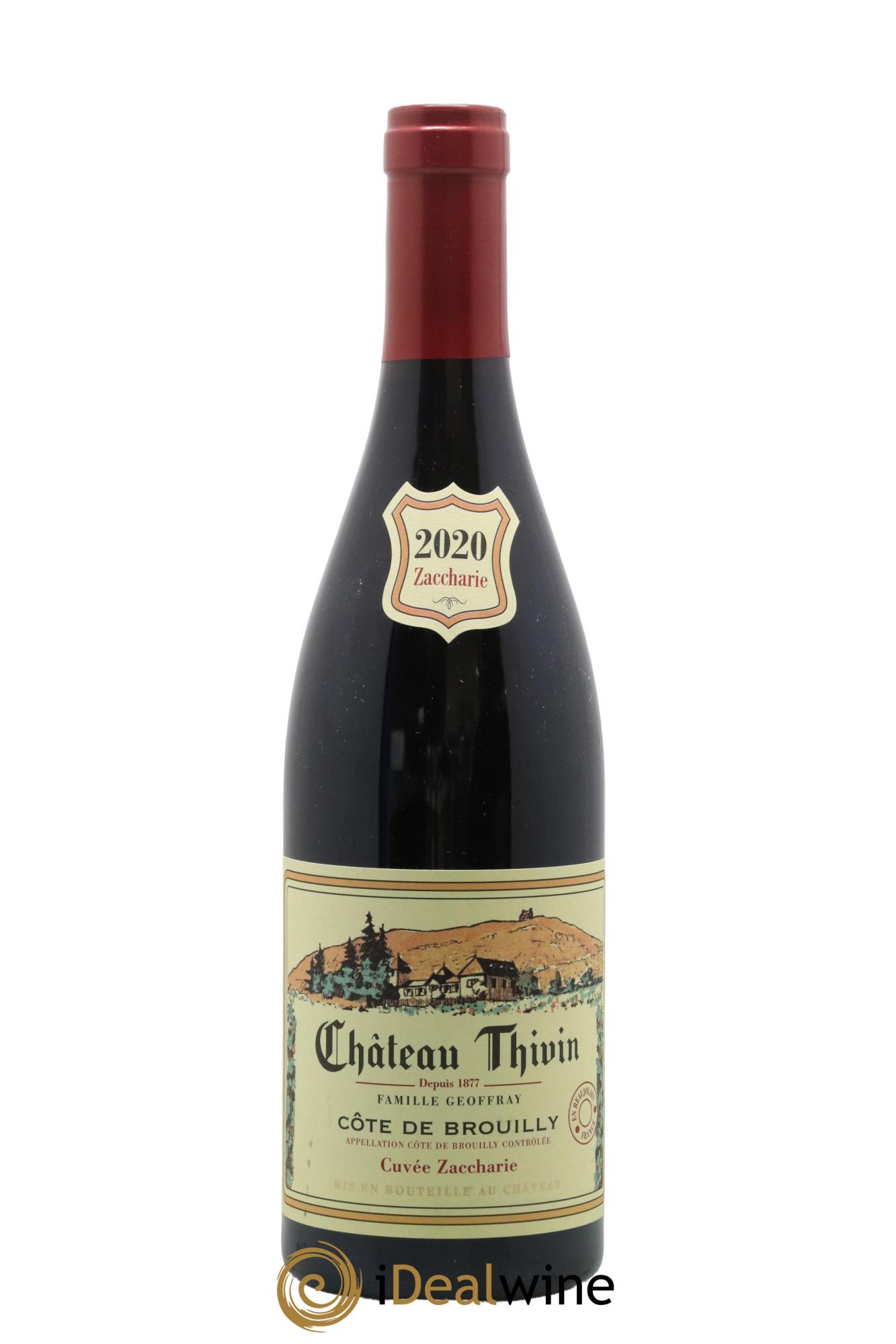 Côte de Brouilly Cuvée Zaccharie Château Thivin 2020 - Lot de 1 bouteille - 0