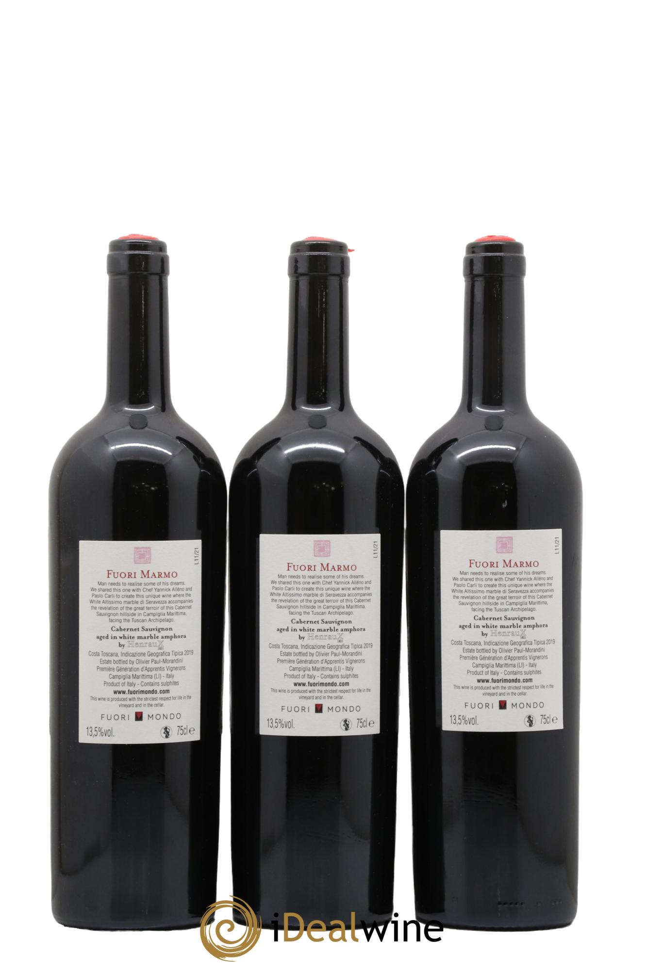 Toscana IGT Costa Fuori Marmo 2019 - Lotto di 3 bottiglie - 1