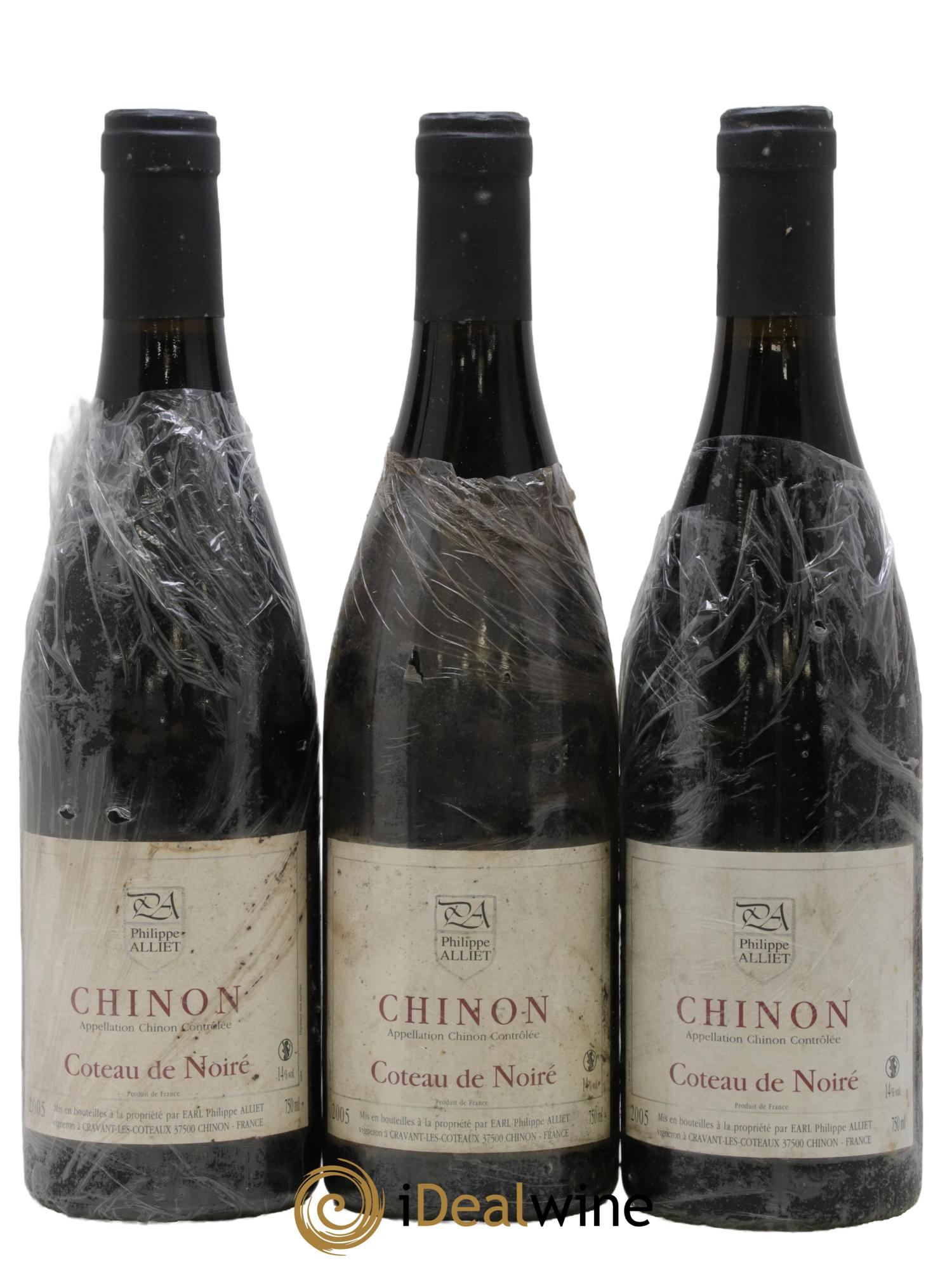 Chinon Coteau de Noiré Philippe Alliet 2005 - Posten von 3 Flaschen - 0