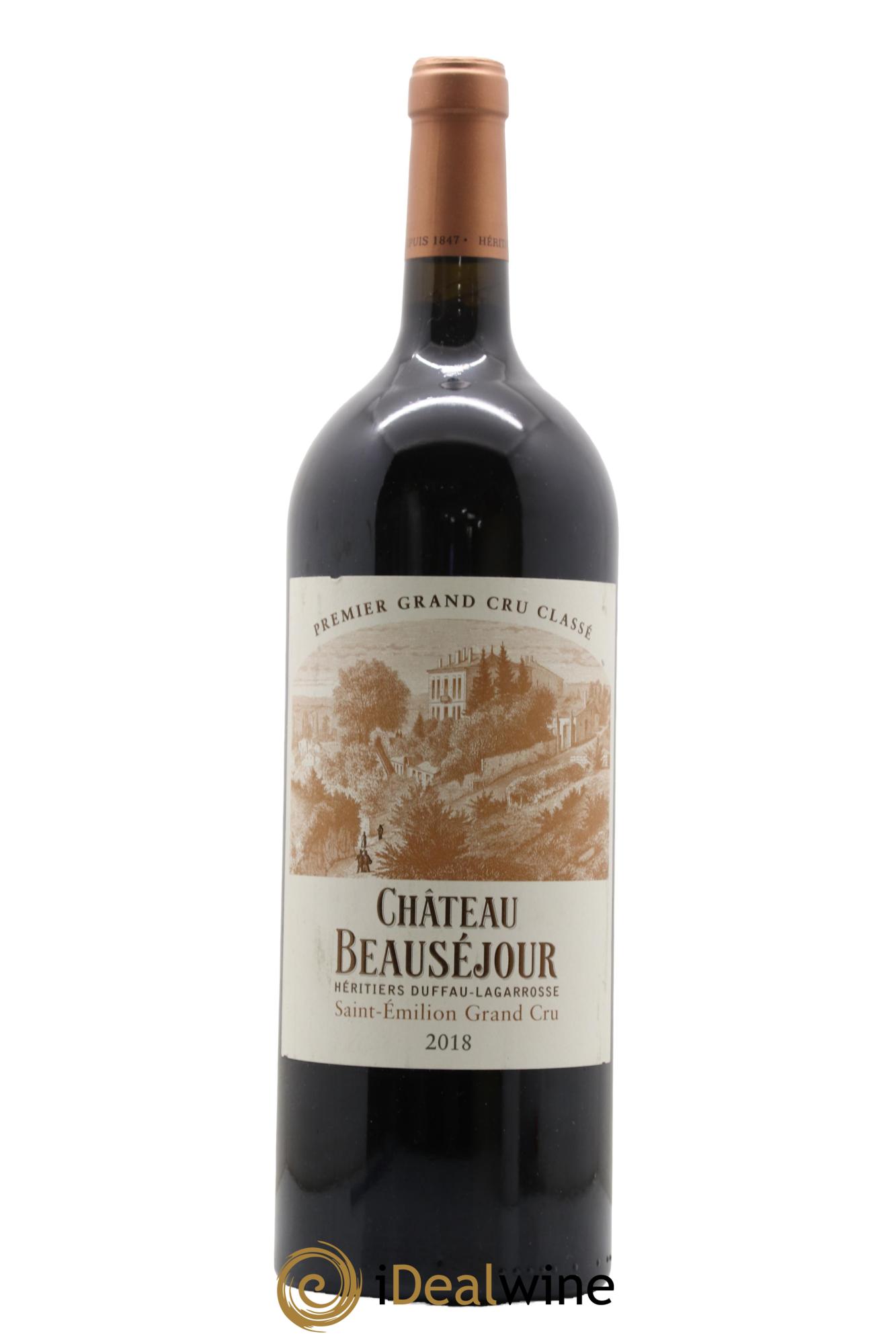 Château Beauséjour (Duffau-Lagarrosse) 1er Grand Cru Classé B 2018 - Lot de 1 magnum - 0