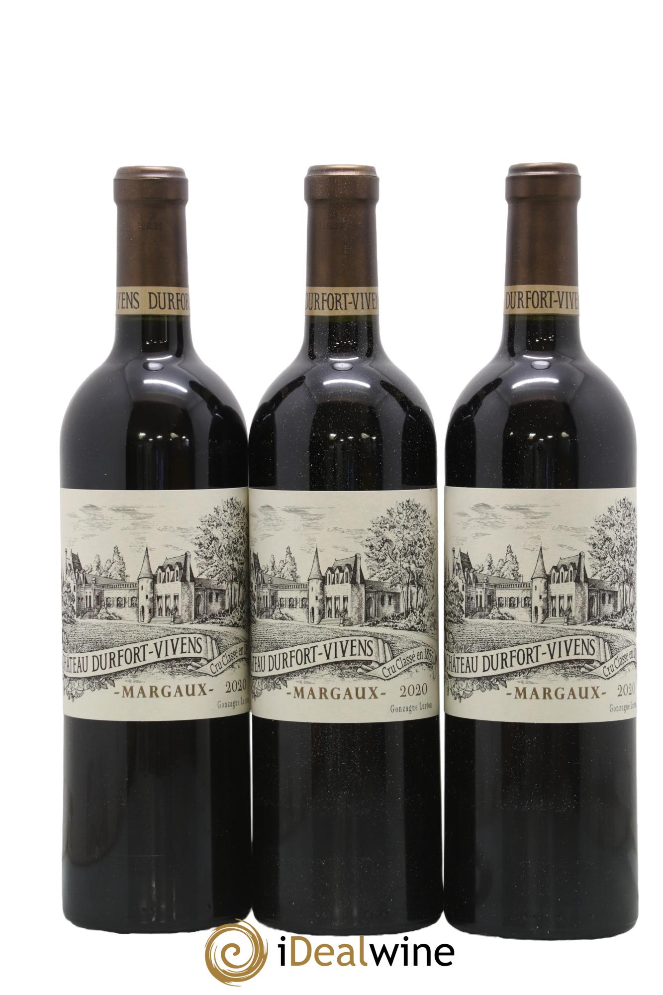 Château Durfort Vivens 2ème Grand Cru Classé 2020 - Lot de 3 bouteilles - 0