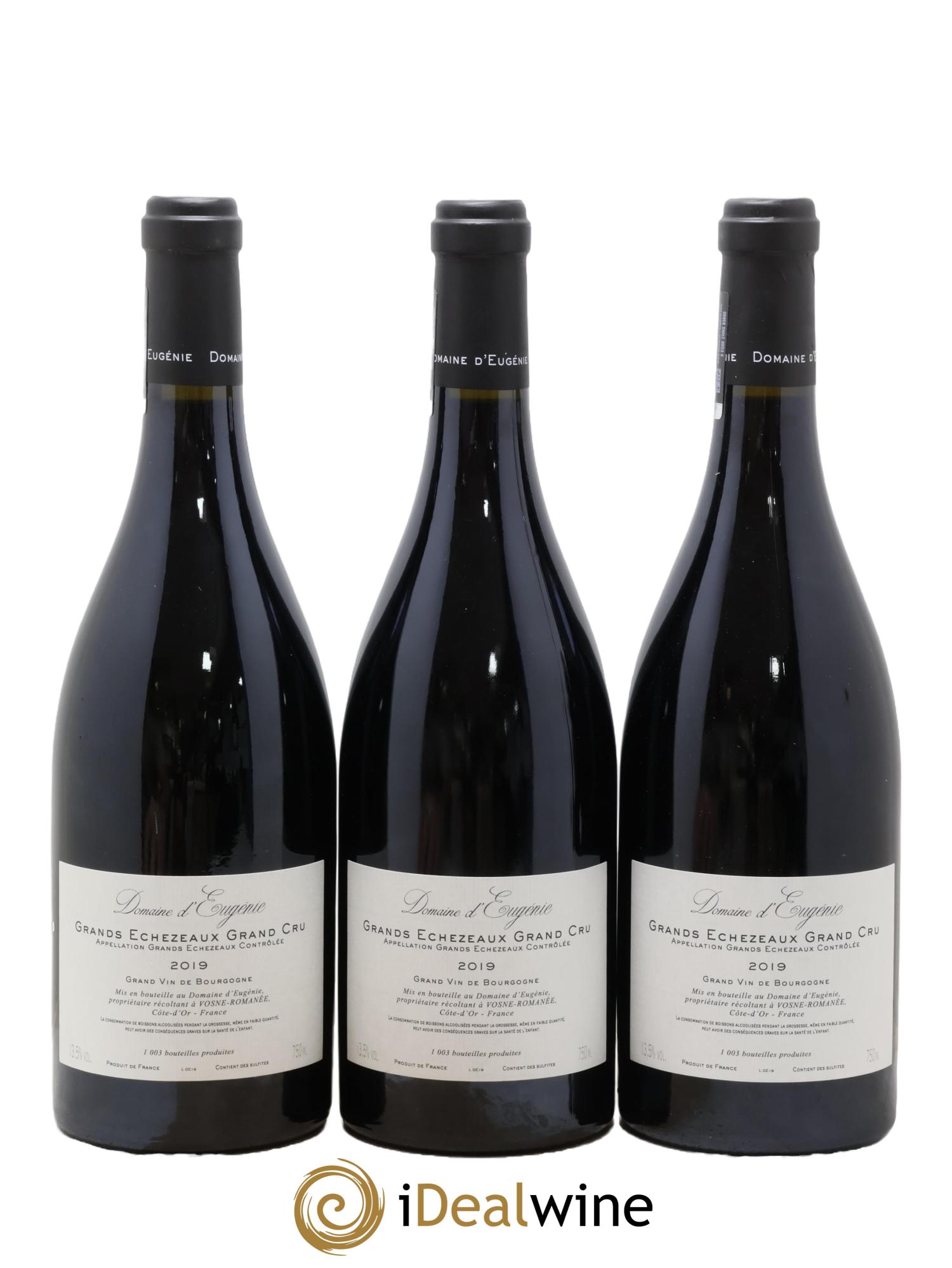 Grands-Echezeaux Grand Cru Domaine René Engel - Domaine Eugénie 2019 - Lot of 3 bottles - 1