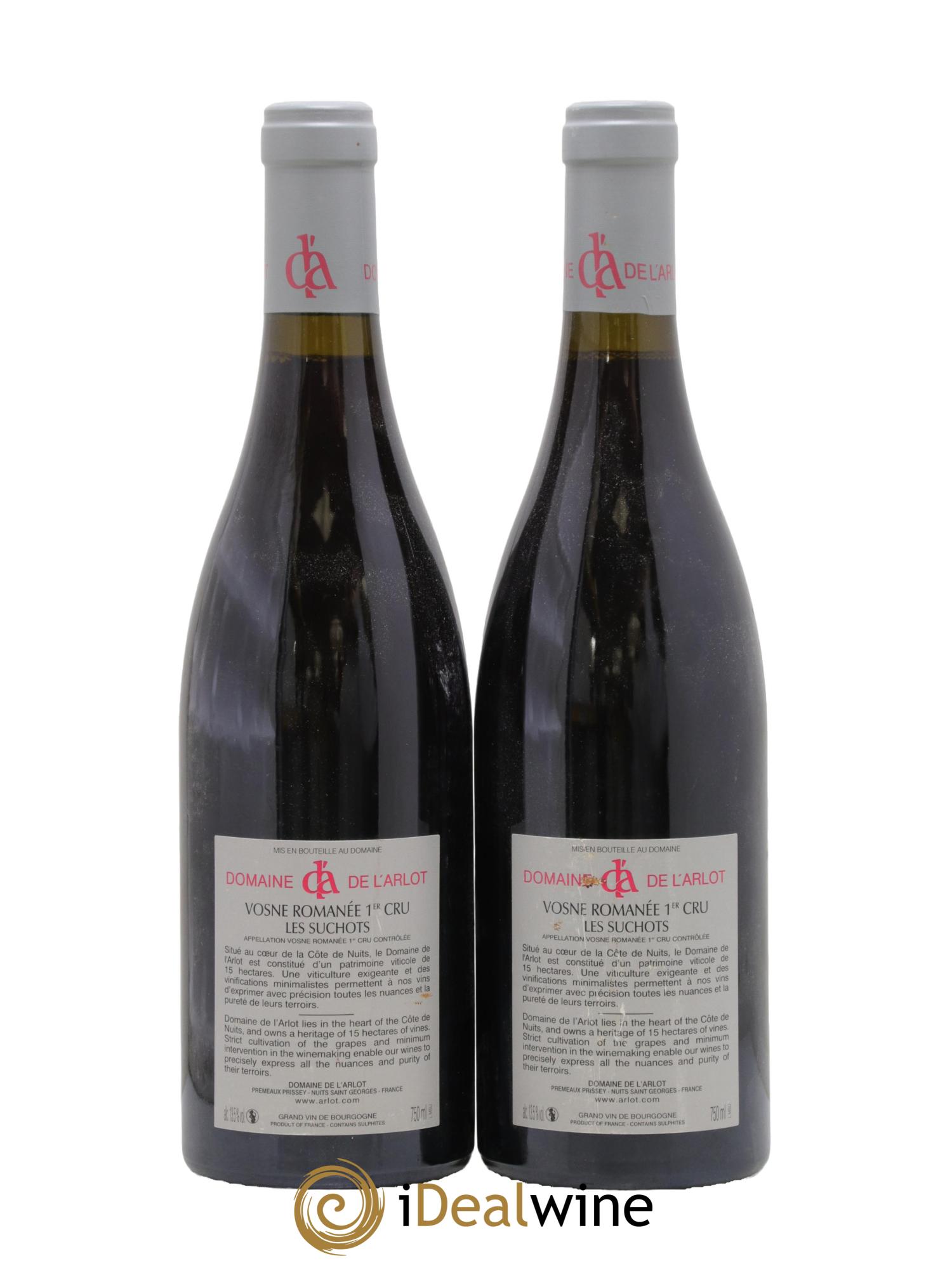 Vosne-Romanée 1er Cru Les Suchots Domaine de l'Arlot 2016 - Lot de 2 bouteilles - 1