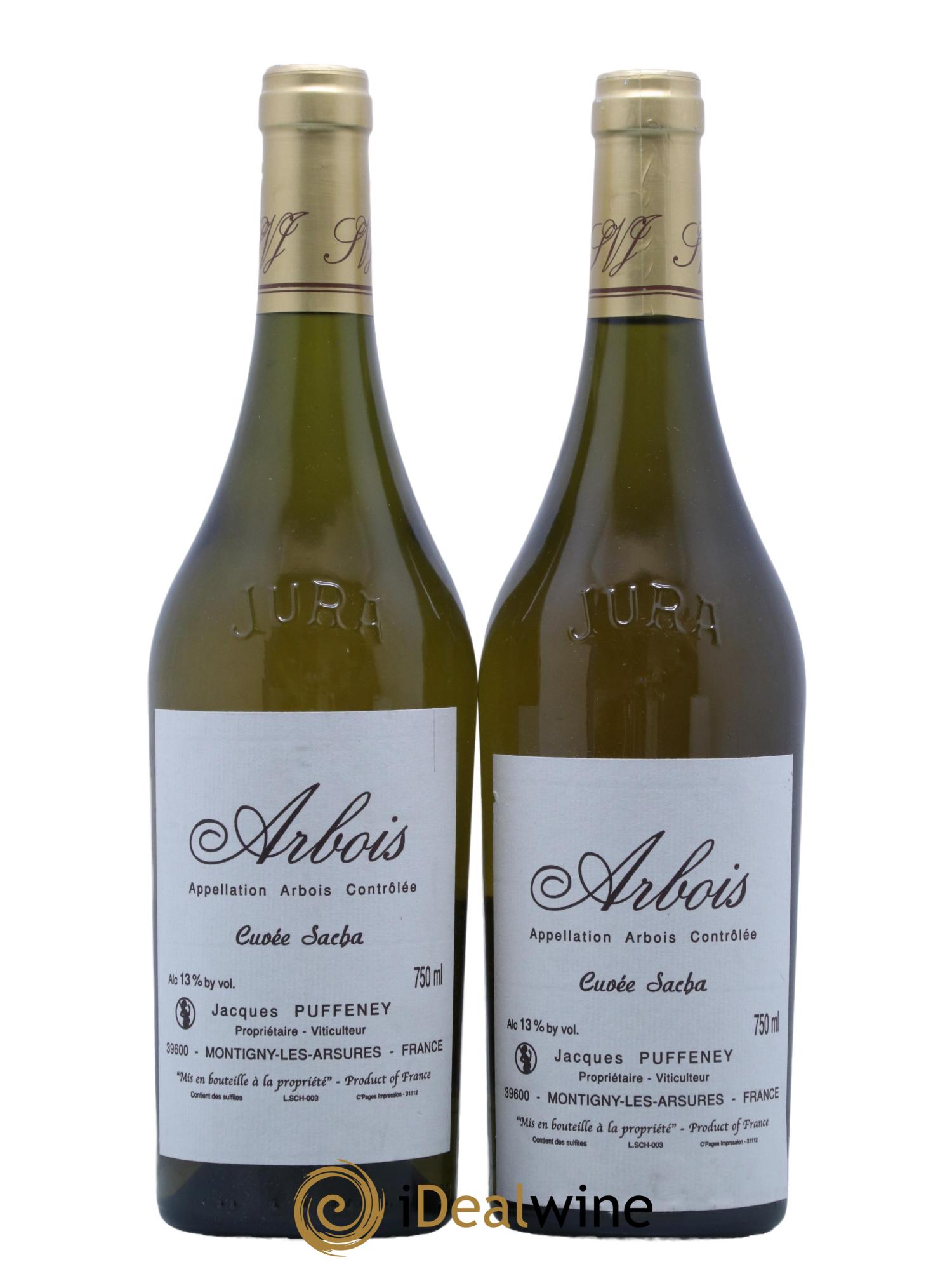 Arbois Cuvée Sacha Jacques Puffeney - Lot de 2 bouteilles - 0
