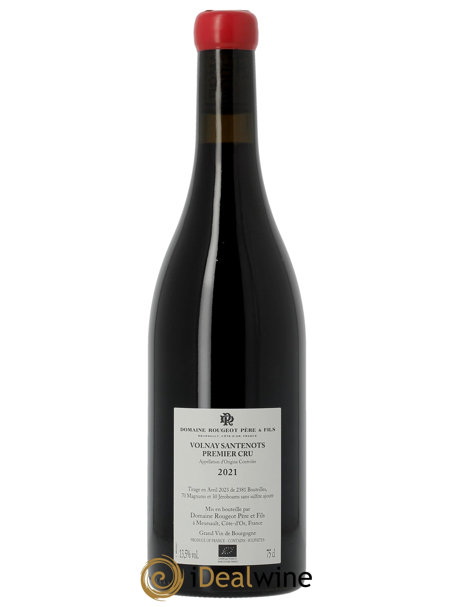 Volnay 1er Cru Santenots Rougeot Père et Fils   2021 - Lot de 1 bouteille - 1