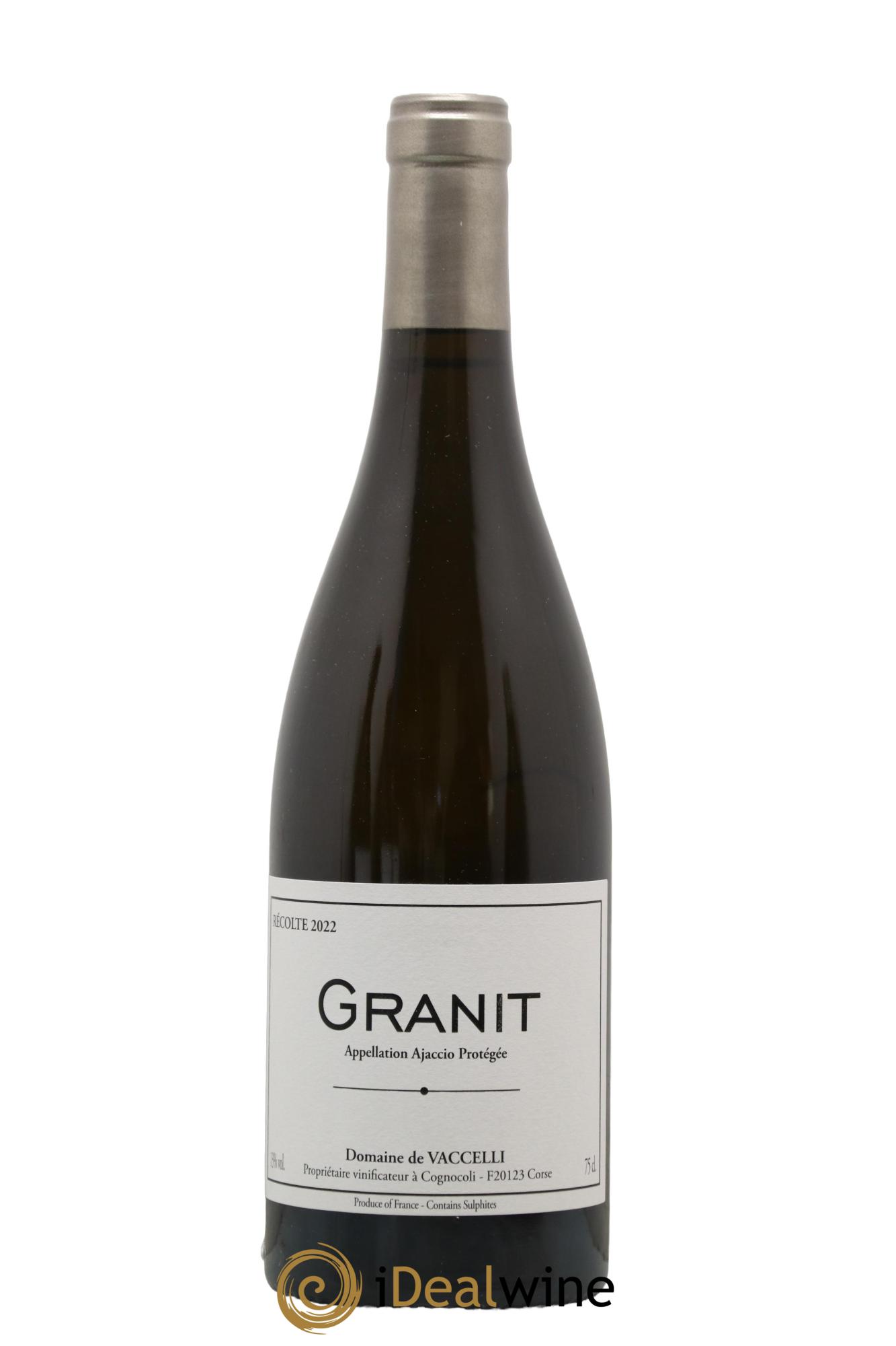 Ajaccio Granit Vaccelli 2022 - Lot de 1 bouteille - 0