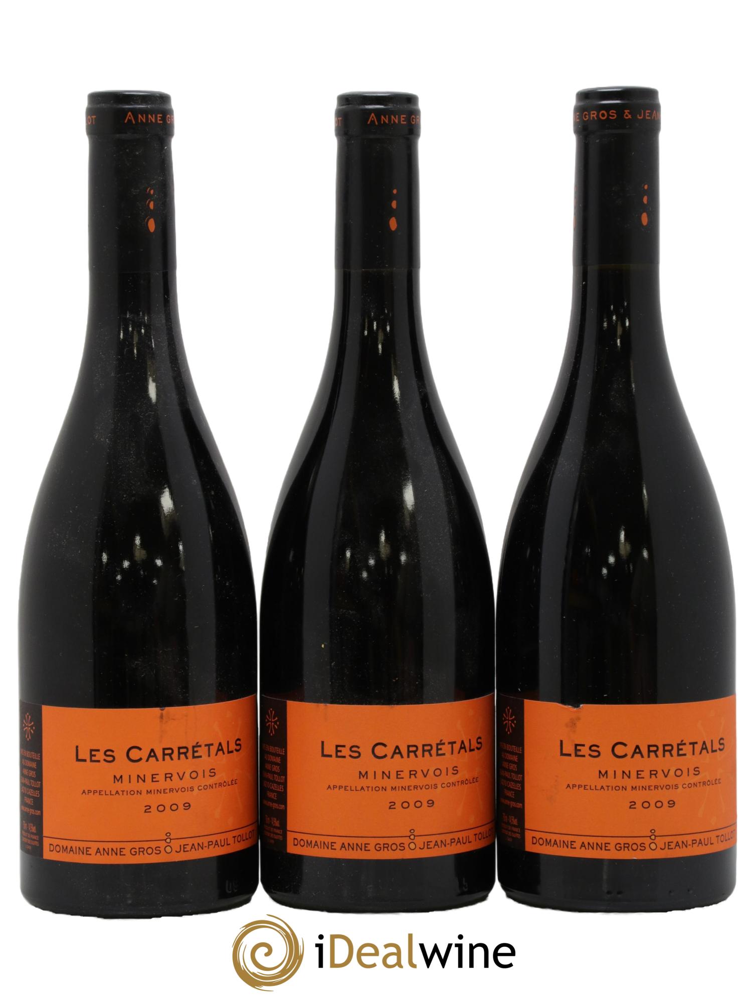 Minervois Les Carrétals Anne Gros & Jean-Paul Tollot 2009 - Lot de 3 bouteilles - 0