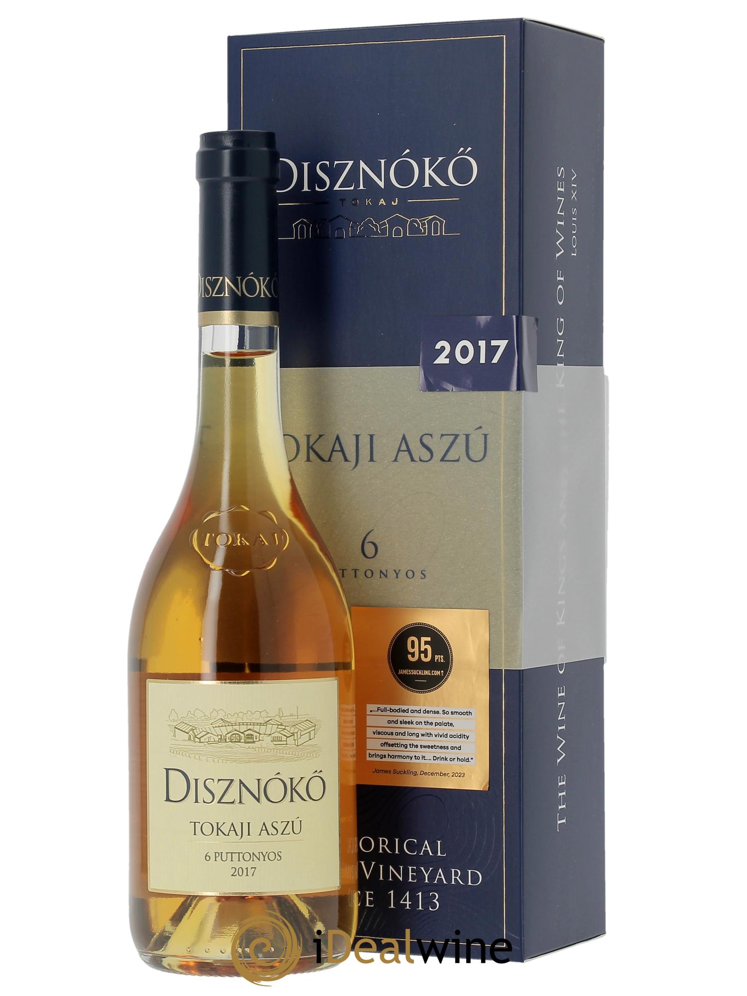Tokaji Aszu 6 Puttonyos Disznoko (Domaine)  2017 - Lot de 1 bouteille - 0