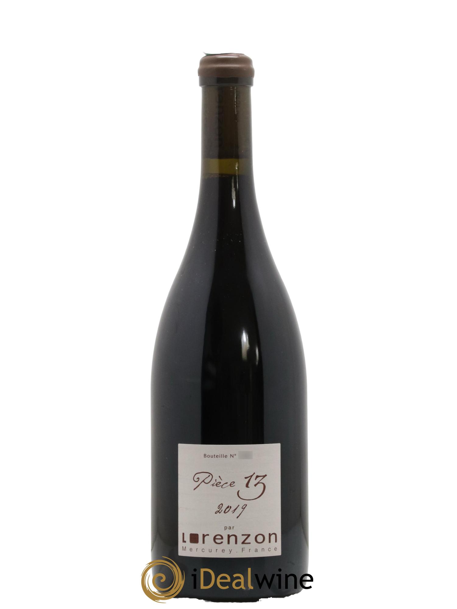Mercurey 1er Cru Pièce 13 Bruno Lorenzon 2019 - Lot de 1 bouteille - 0