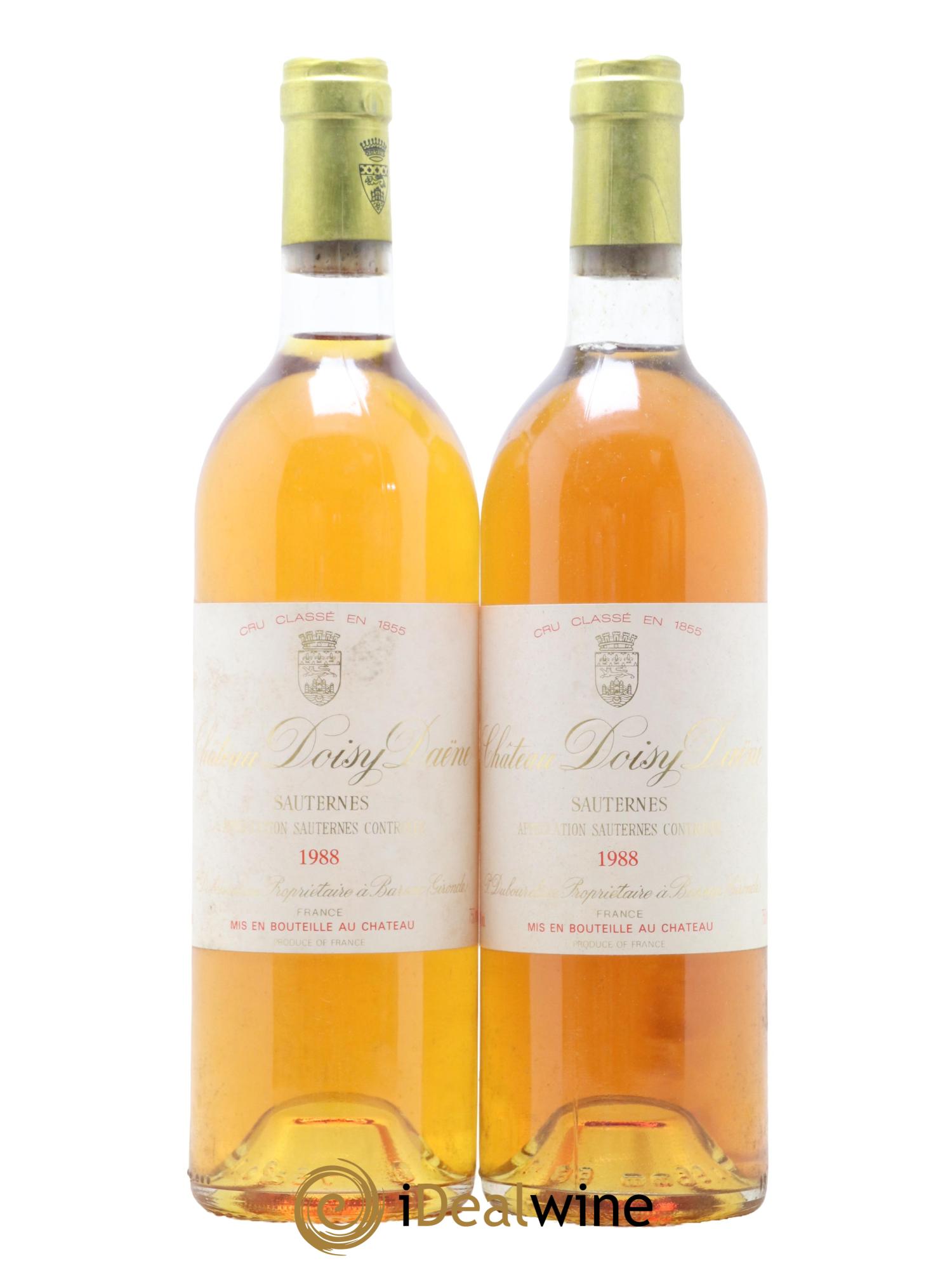 Château Doisy Daëne 2ème Grand Cru Classé 1988 - Lotto di 2 bottiglie - 0