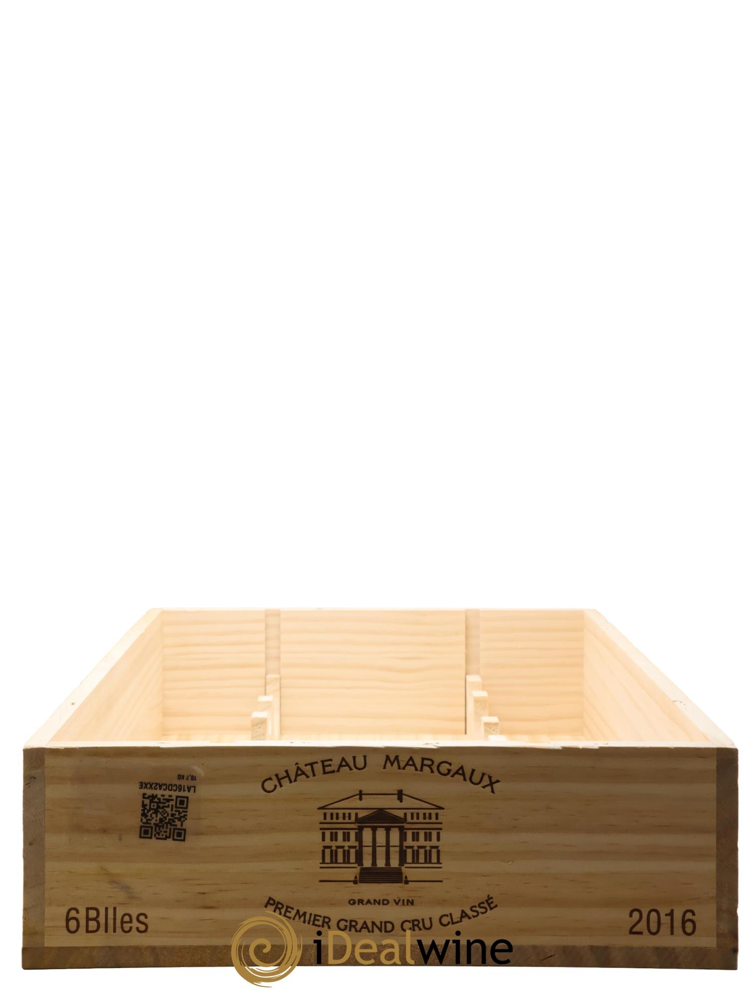 Château Margaux 1er Grand Cru Classé 2016 - Lot de 6 bouteilles - 6