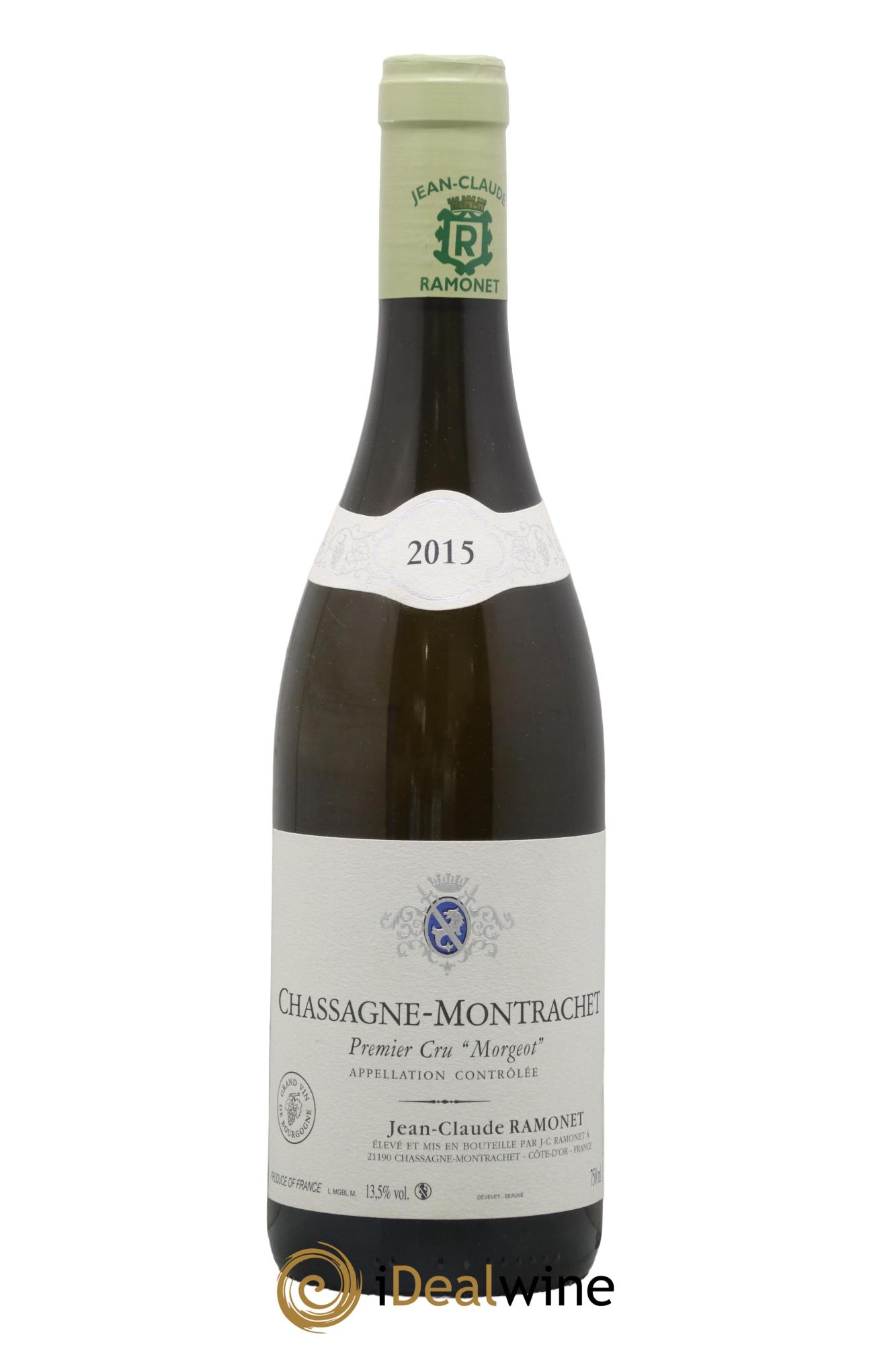 Chassagne-Montrachet 1er Cru Morgeot Ramonet (Domaine) 2015 - Lot de 1 bouteille - 0