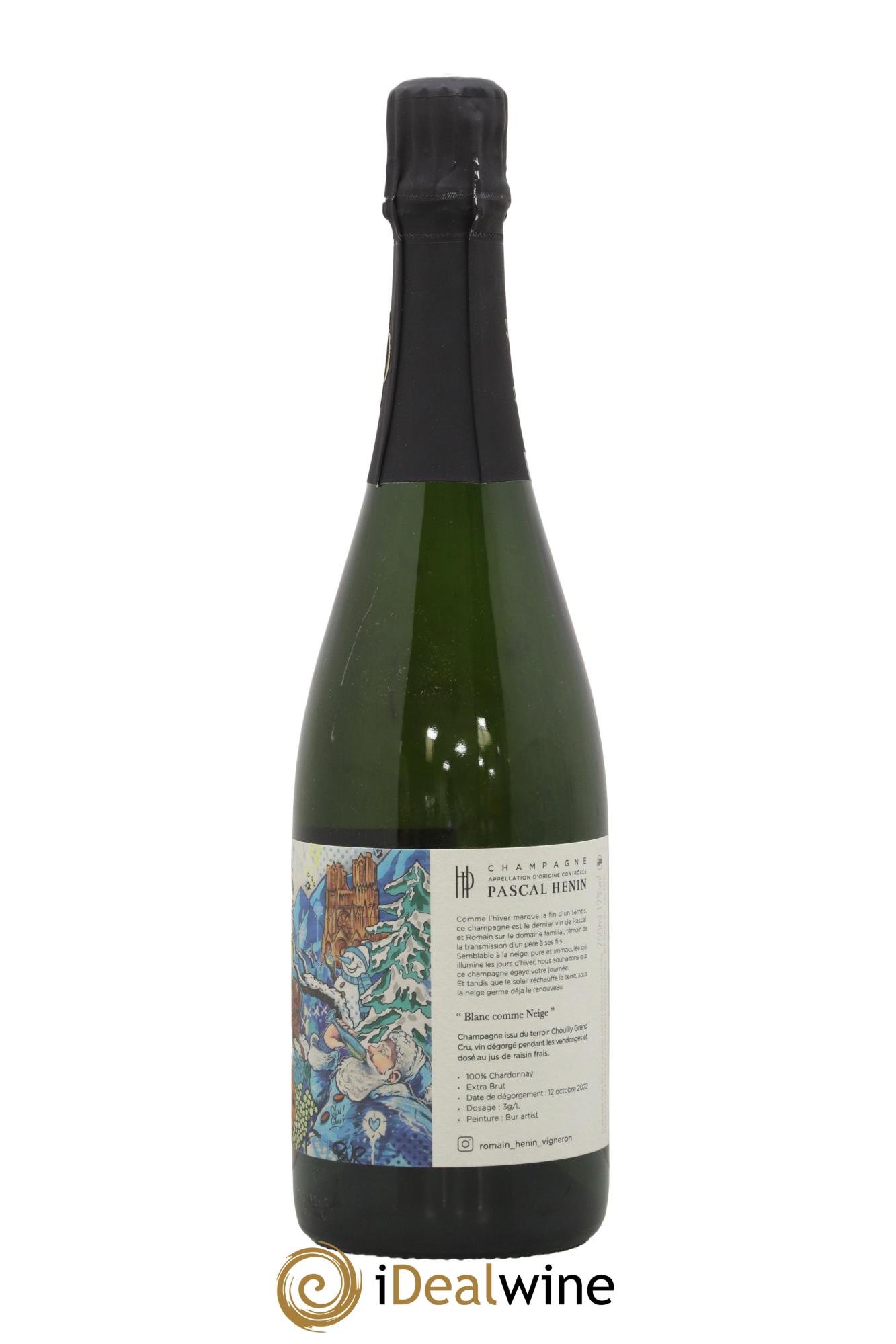 Blanc Comme Neige Pascal Henin - Romain Henin - Lot de 1 bouteille - 1