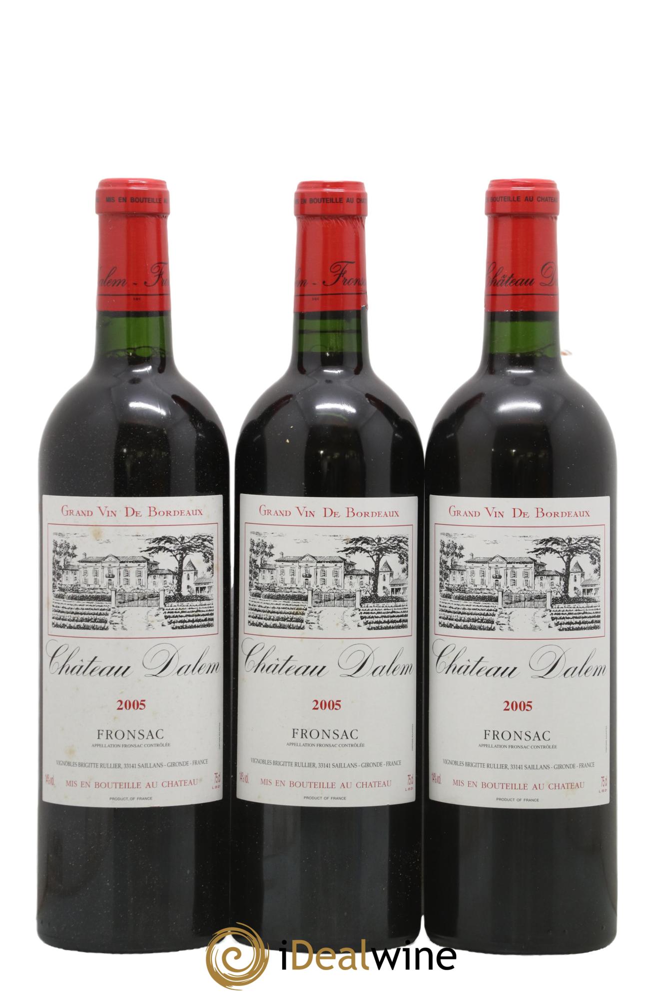 Château Dalem 2005 - Lot of 3 bottles - 0
