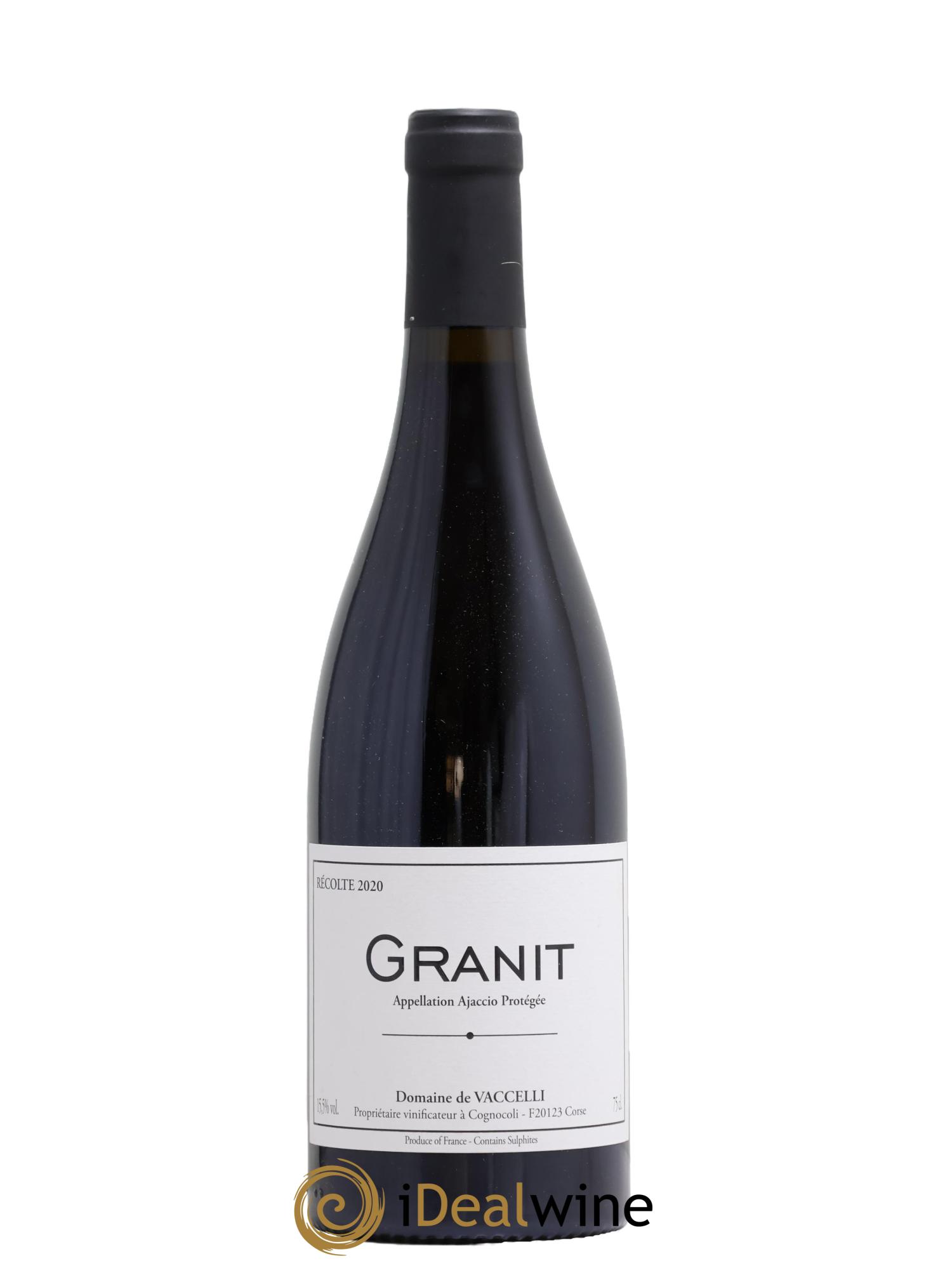Ajaccio Granit Vaccelli 2020 - Lot de 1 bouteille - 0