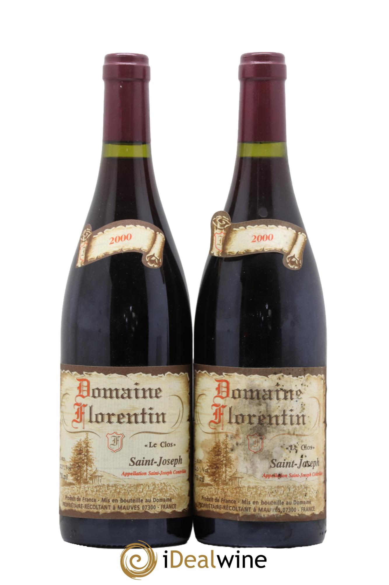 Saint-Joseph Le Clos Domaine Florentin 2000 - Lot de 2 bouteilles - 0