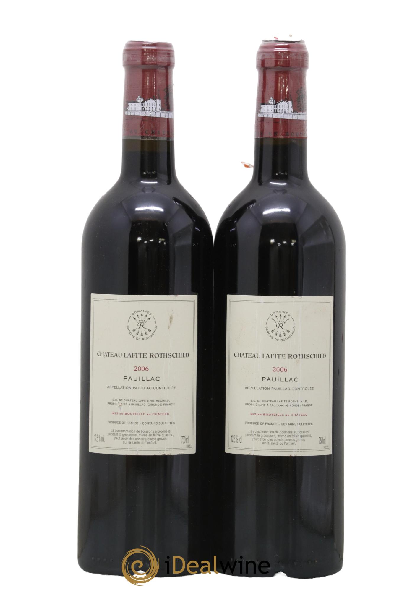Château Lafite Rothschild 1er Grand Cru Classé 2006 - Lot of 2 bottles - 1