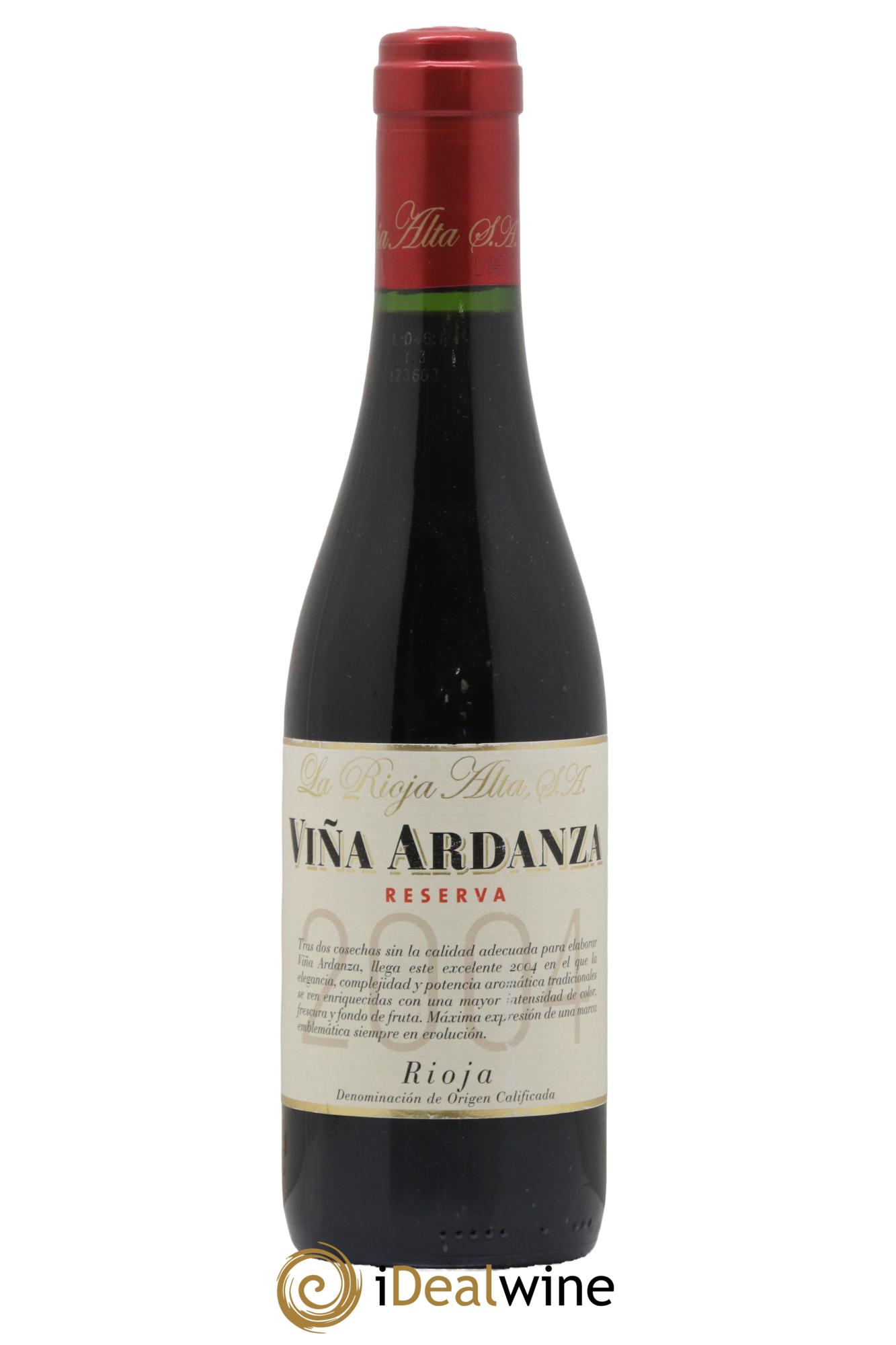 Rioja DOCa Vina Ardanza Reserva La Rioja Alta 2004 - Lot of 1 half-bottle - 0