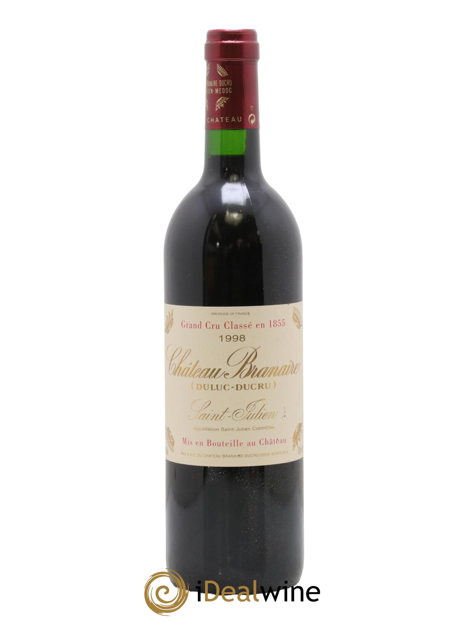Château Branaire Ducru 4ème Grand Cru Classé 1998 - Lot de 1 bouteille - 0
