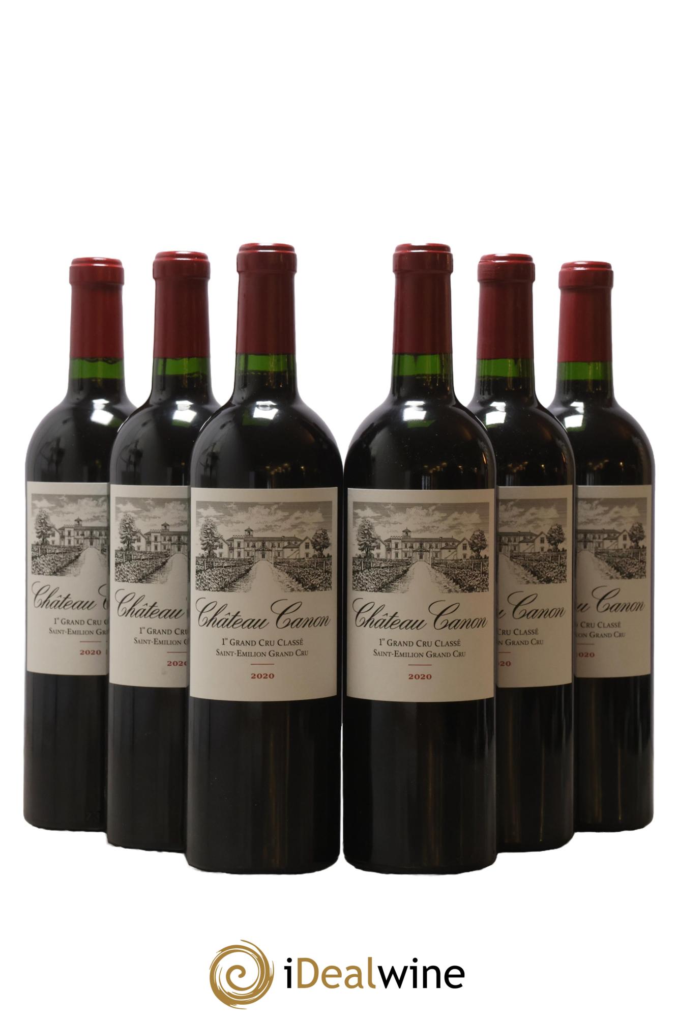 Château Canon 1er Grand Cru Classé B 2020 - Lot de 6 bouteilles - 0