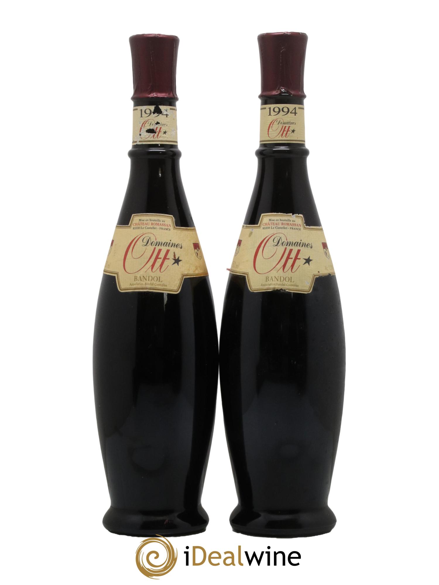 Bandol Château Romassan Domaines Ott 1994 - Lot de 2 bouteilles - 0